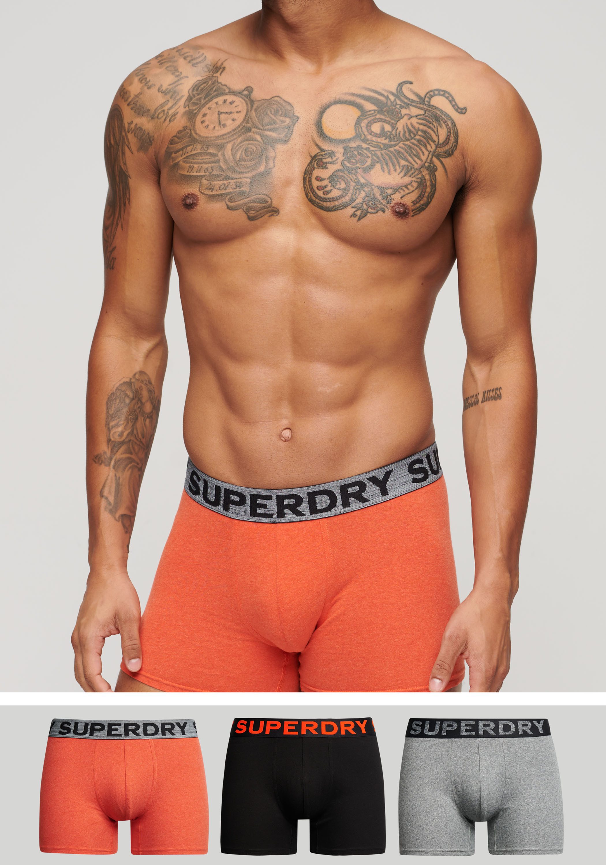 Superdry Boxershort BOXER TRIPLE PACK (set, 3 stuks)