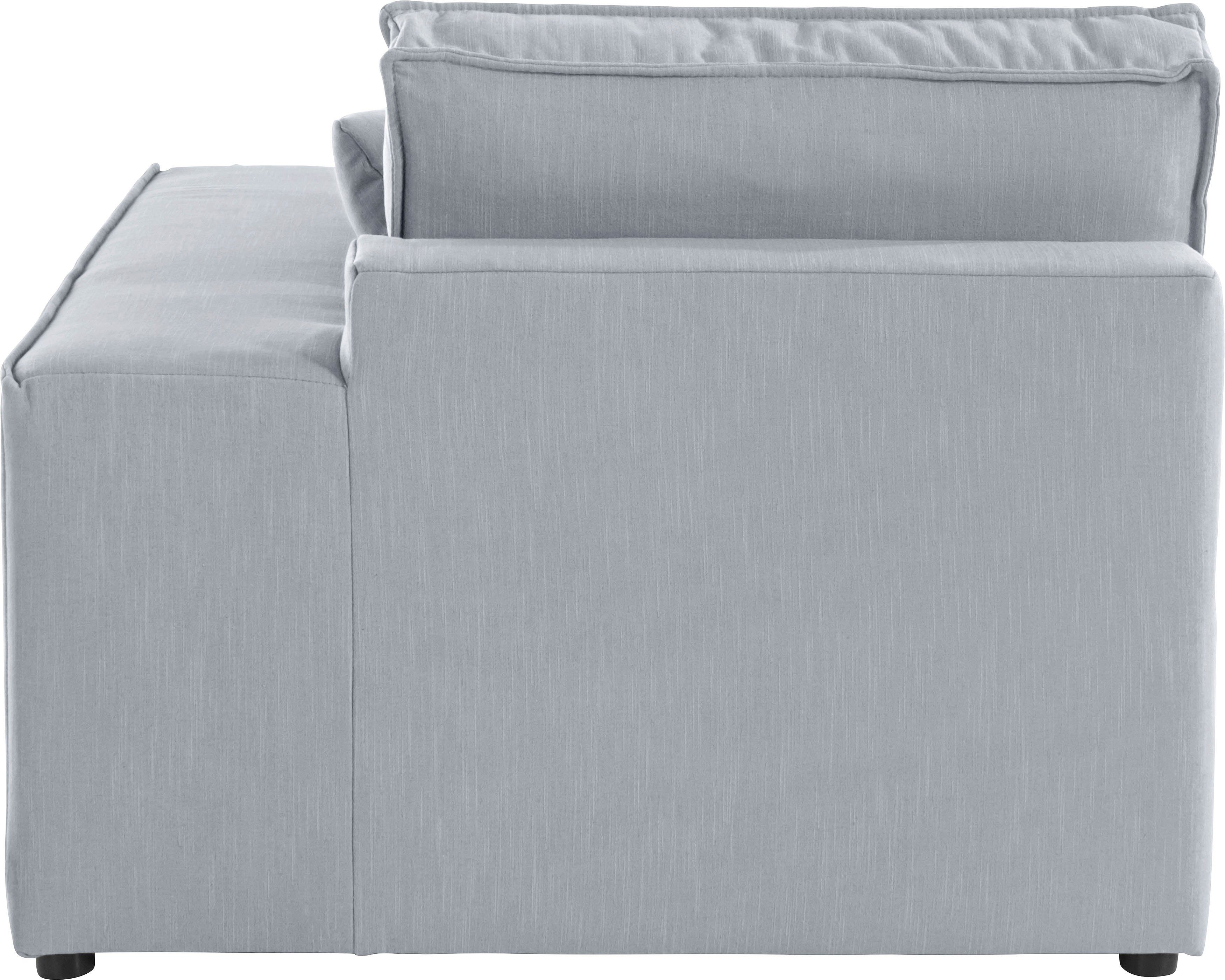 RAUM.ID Ottomane Florid afzonderlijk plaatsbaar of als deel van een modulaire bank, ook in cord