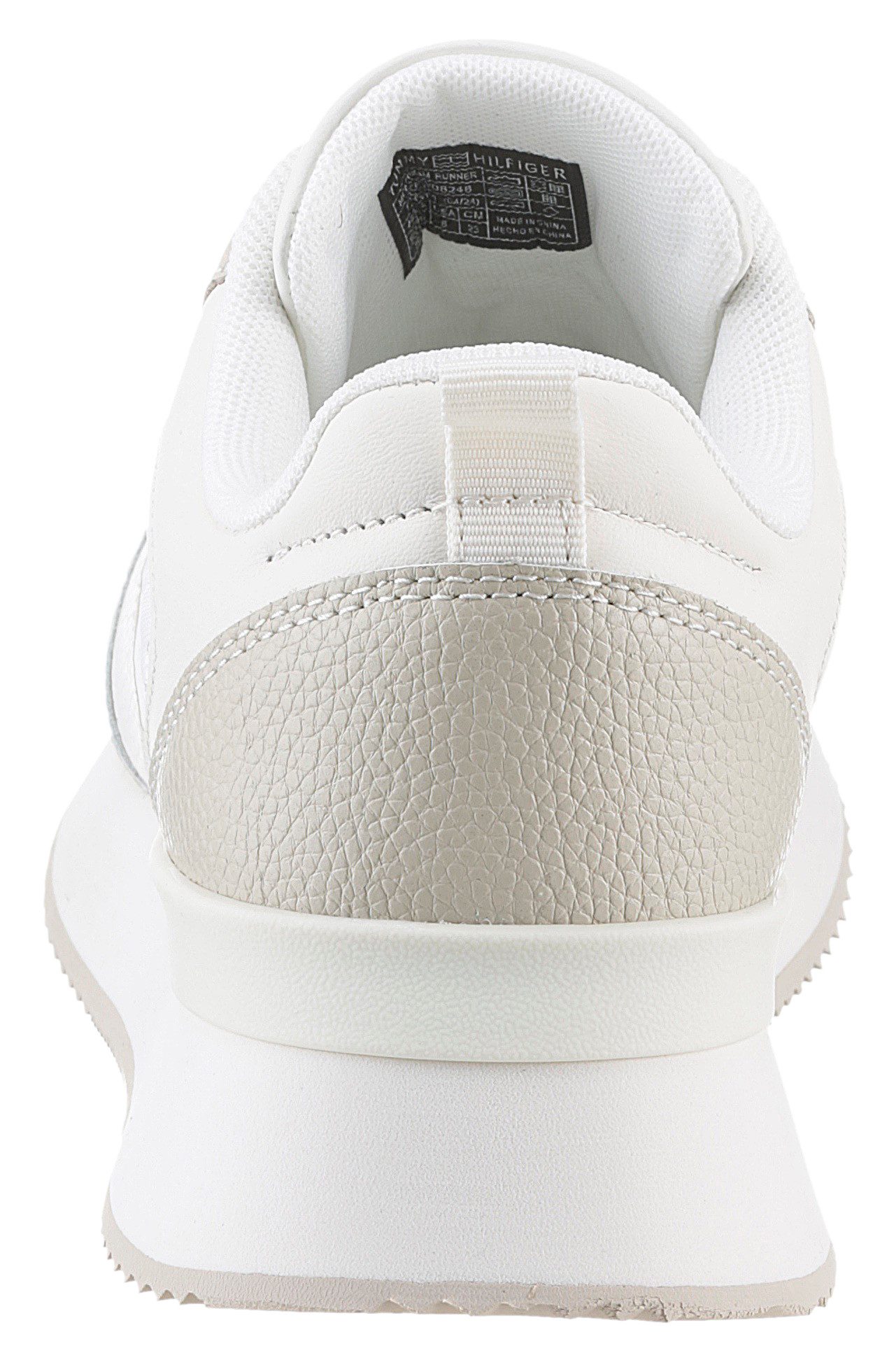 Tommy Hilfiger Plateausneakers MONOGRAM RUNNER , vrijetijdsschoen, lage schoen, veterschoen met th-monogram