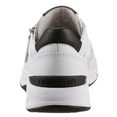 gabor rollingsoft sneakers met sleehak met contrastbeleg wit