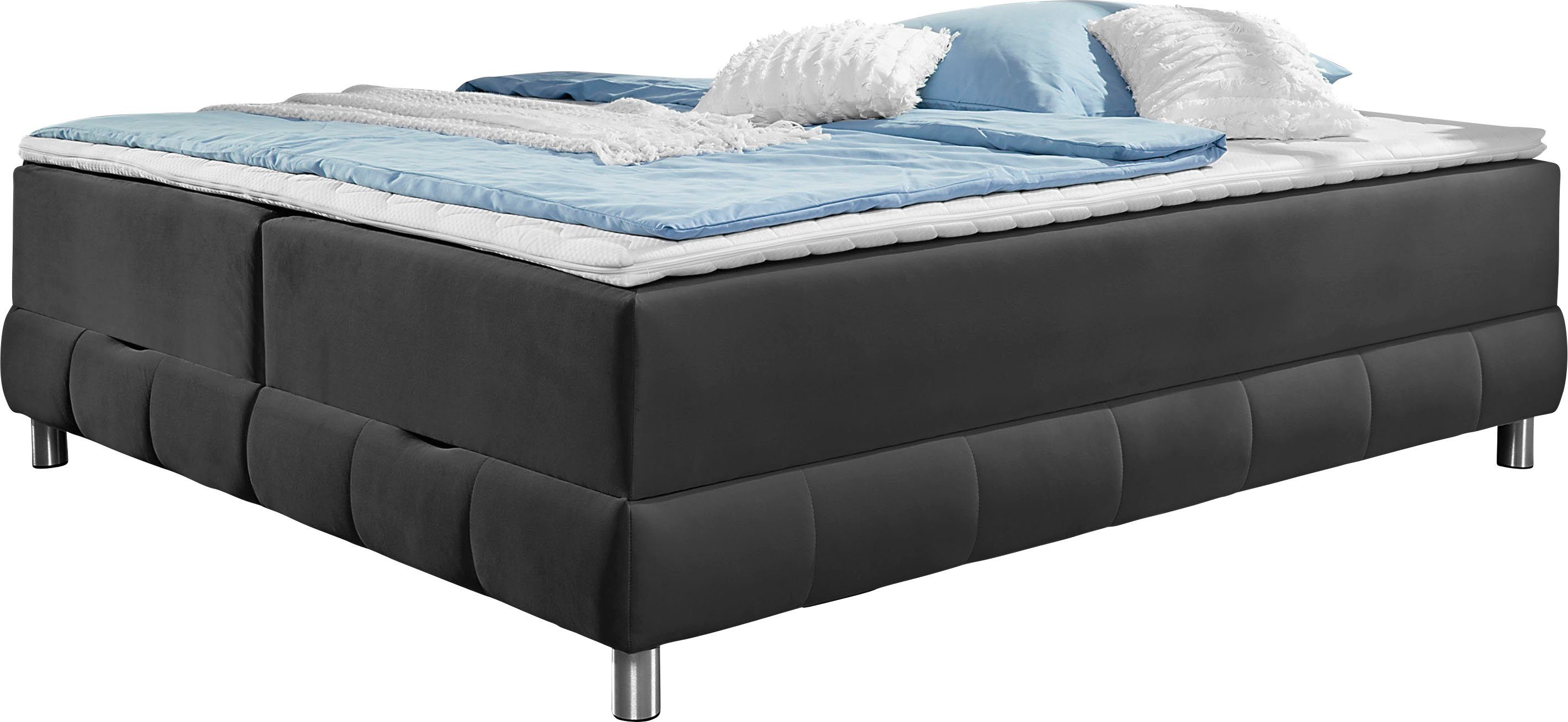 INOSIGN Boxspring Vaasa geschikt voor schuine plafonds, inclusief bedlade en matrastopper