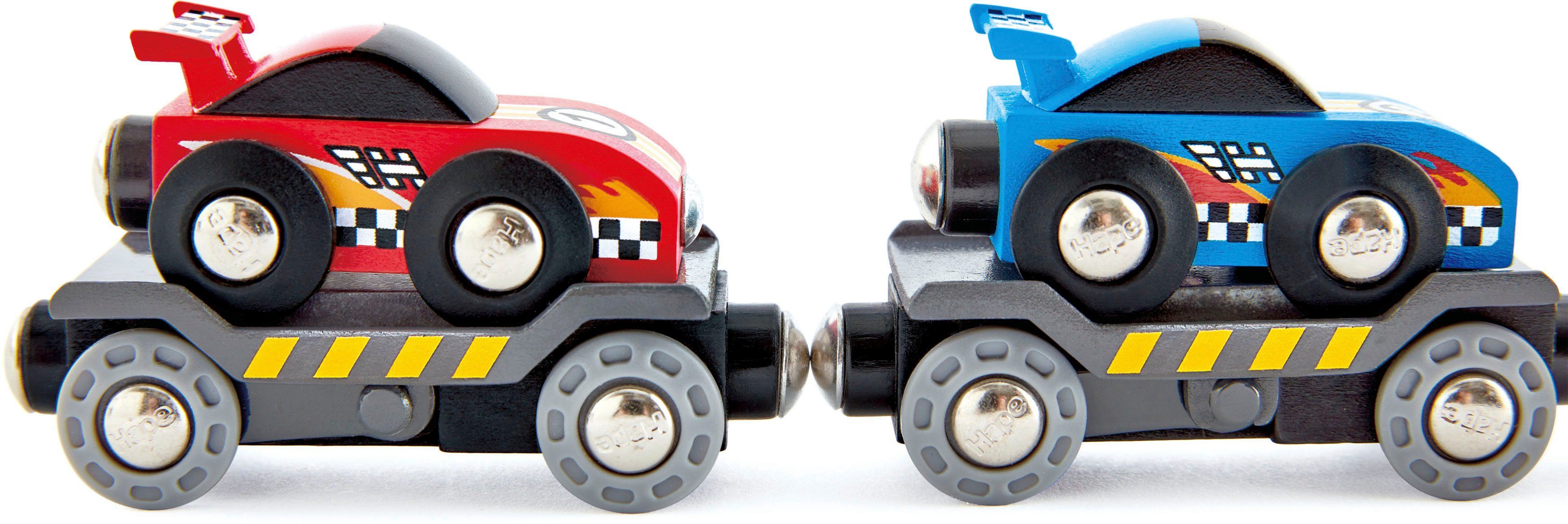 Hape Speelgoed spoorweg Raceauto-bestelwagen FSC®- beschermt bos - wereldwijd