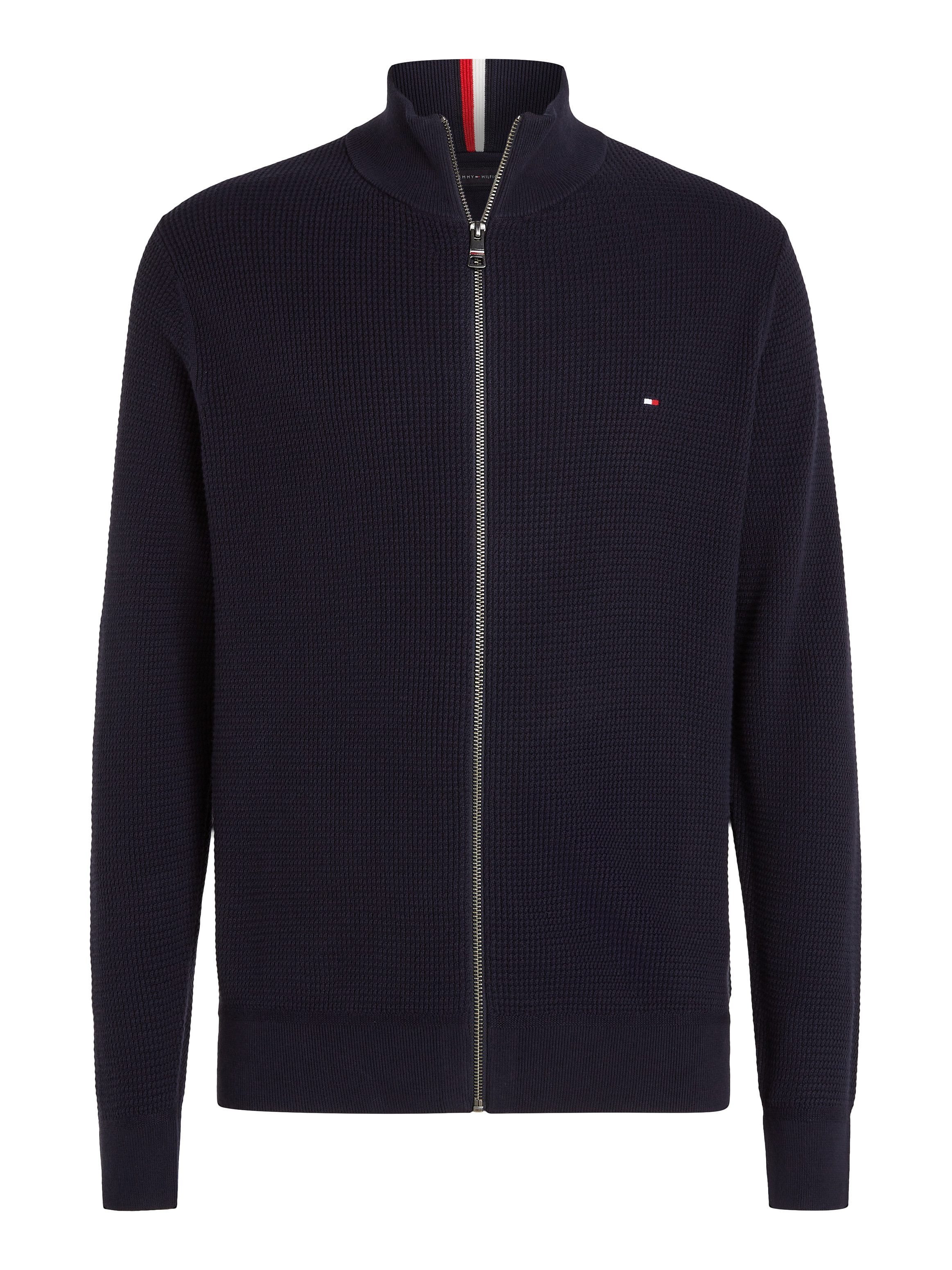 Tommy Hilfiger Cardigan REFINED STRUCTURE ZIP THRU