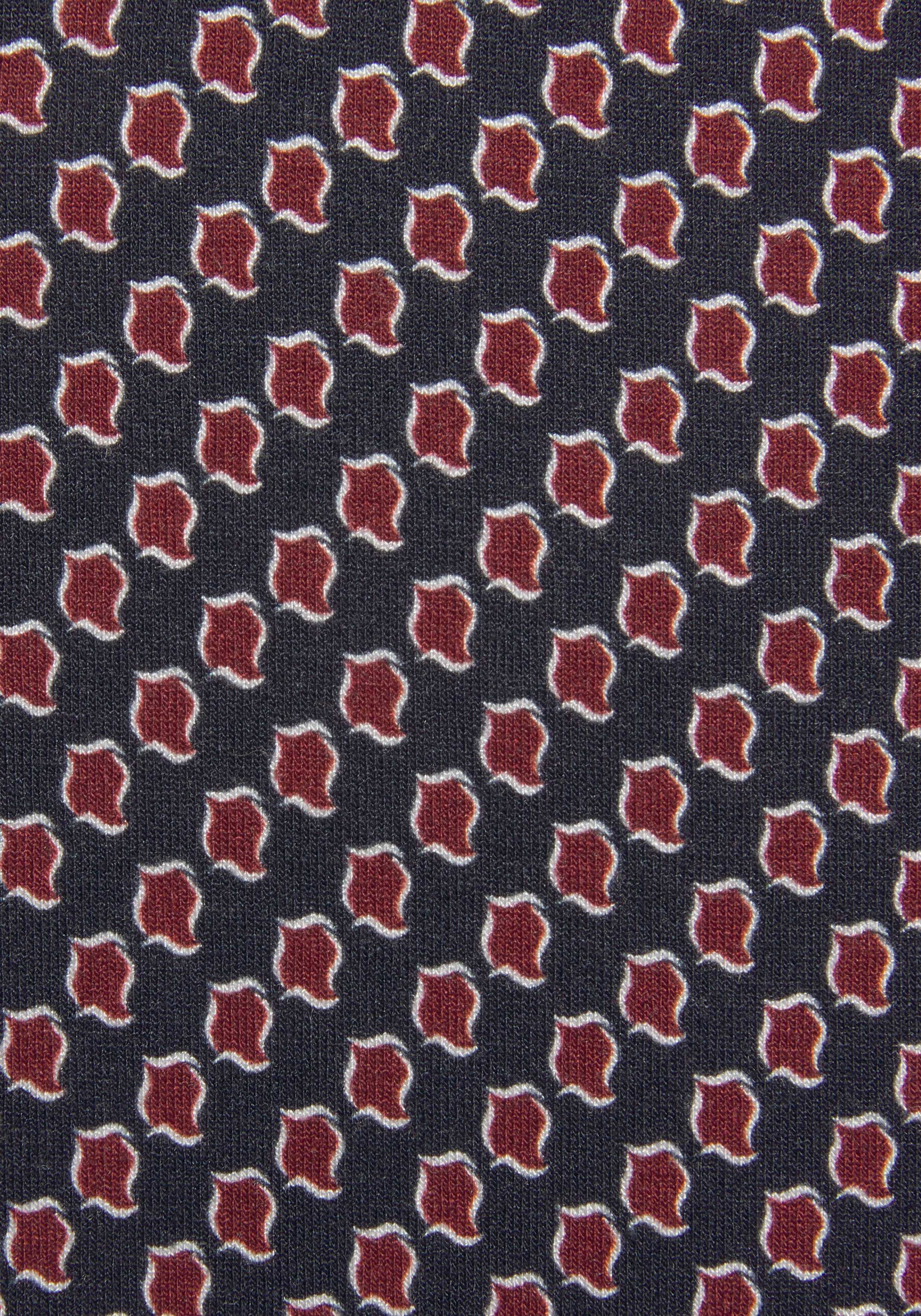 Vivance Shirt met ronde hals Met goudkleurige sierknop bij de hals