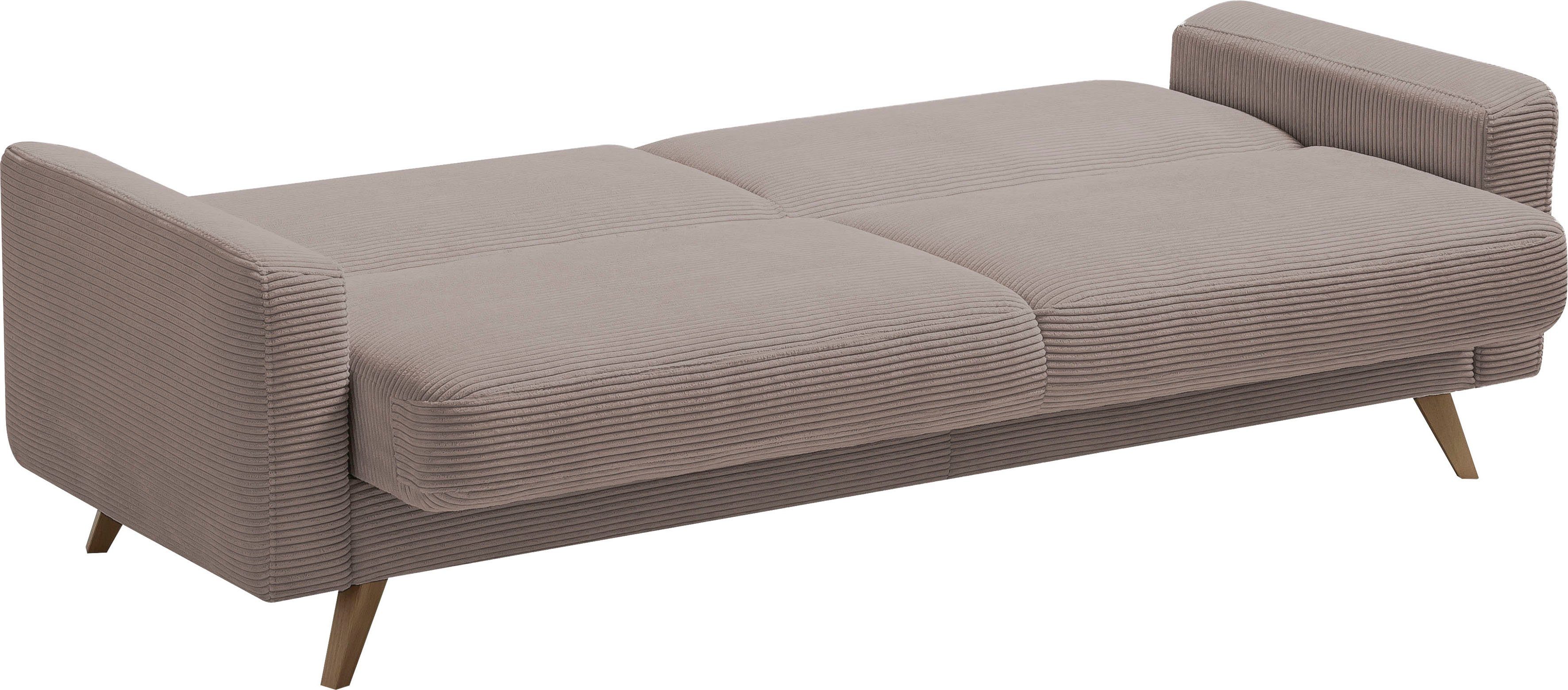 exxpo - sofa fashion 3-zitsbank Samso, elegant en comfortabel, actuele cord bekleding, kantelbank