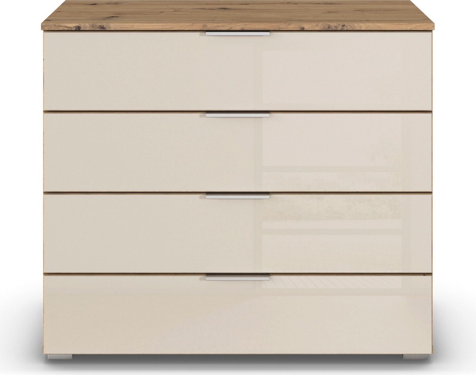 rauch Ladekast Sideboard AGORDO met glazen front Breedte 93 cm met 4 grote lades voor veel opbergruimte MADE IN GERMANY