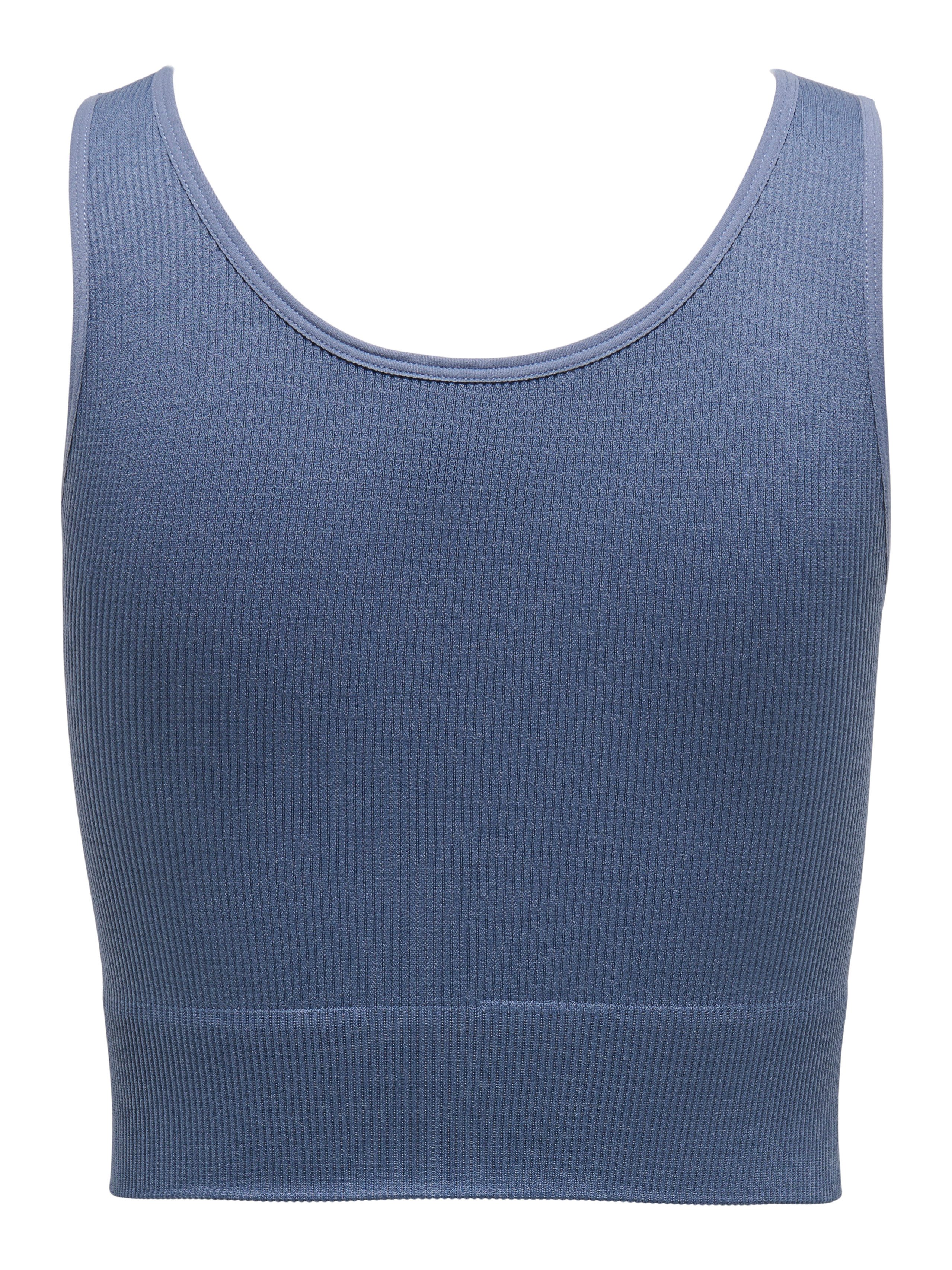 Only Play Trainingstop ONPJAIA LIFE Cropped fit in fijne ribstructuur