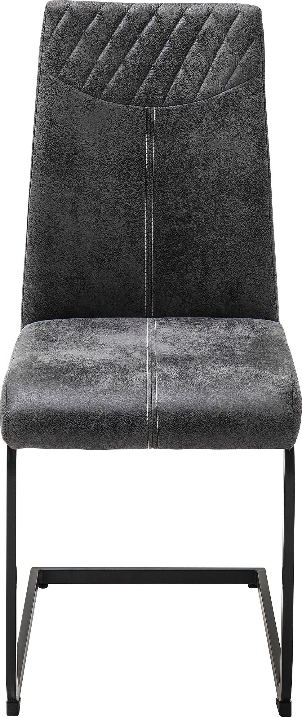 MCA furniture Eetkamerstoel Aosta Bekleding vintage-look, stoel belastbaar tot 120 kg (set, 4 stuks)