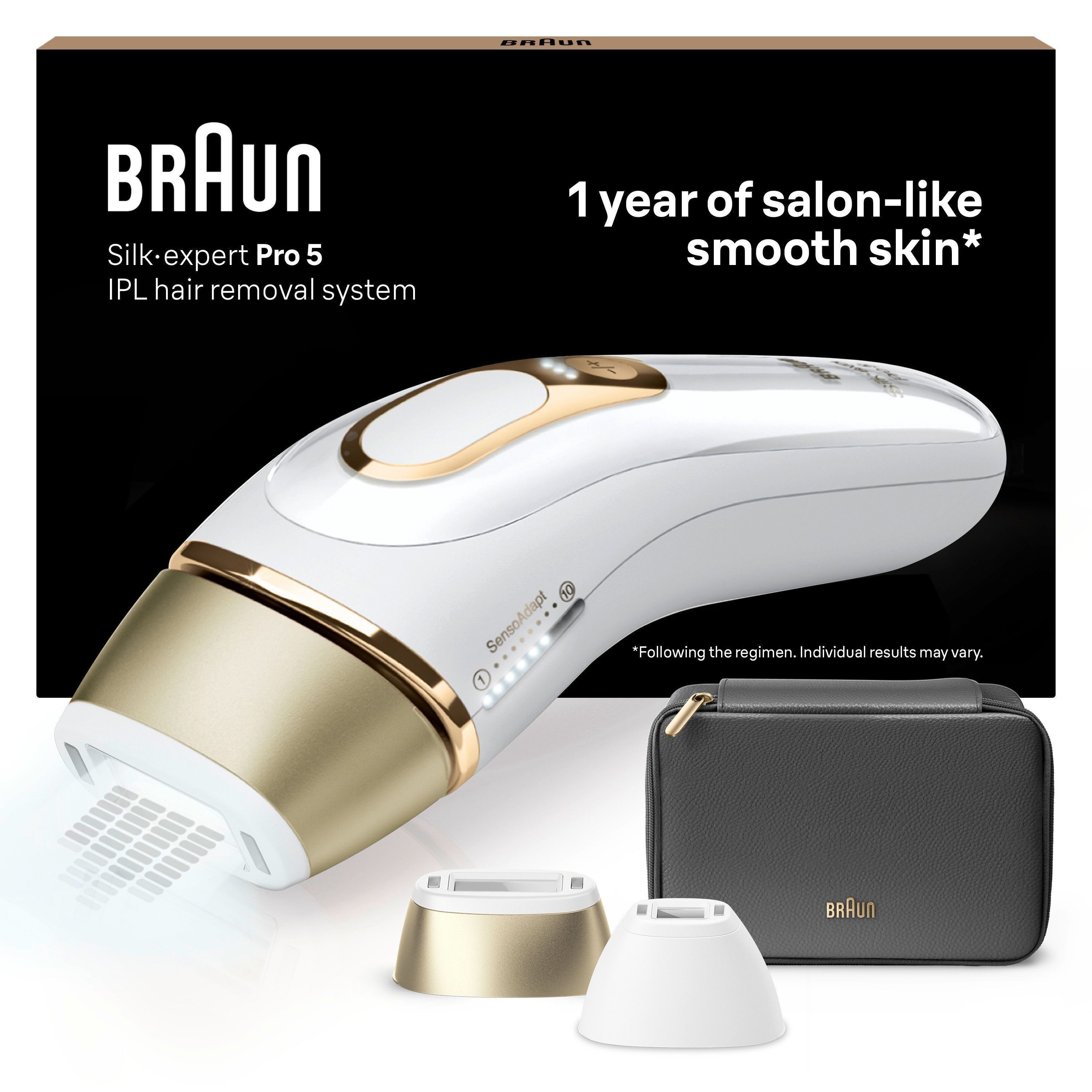 Braun IPL-ontharingsapparaat Silk·expert Pro 5 PL5140 2 opzetstukken, met opbergtas