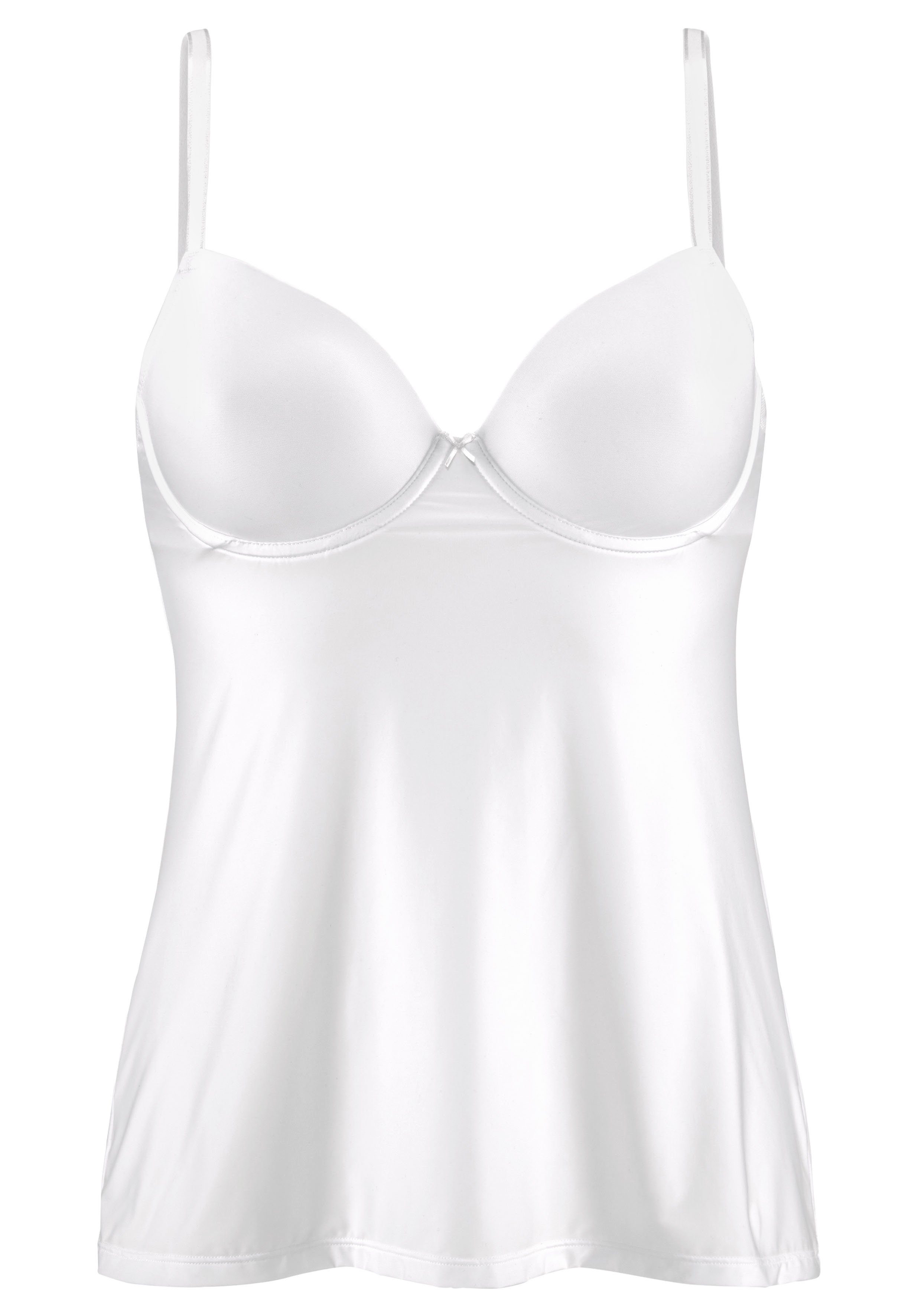 Lascana Bh-hemd met steuncups Invisible Pink met beugel en spacer cups