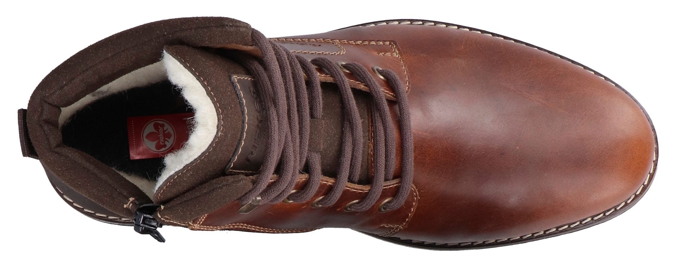 Rieker Winterlaarsjes veterschoenen, zakelijke schoen met waterafstotend tex-membraan
