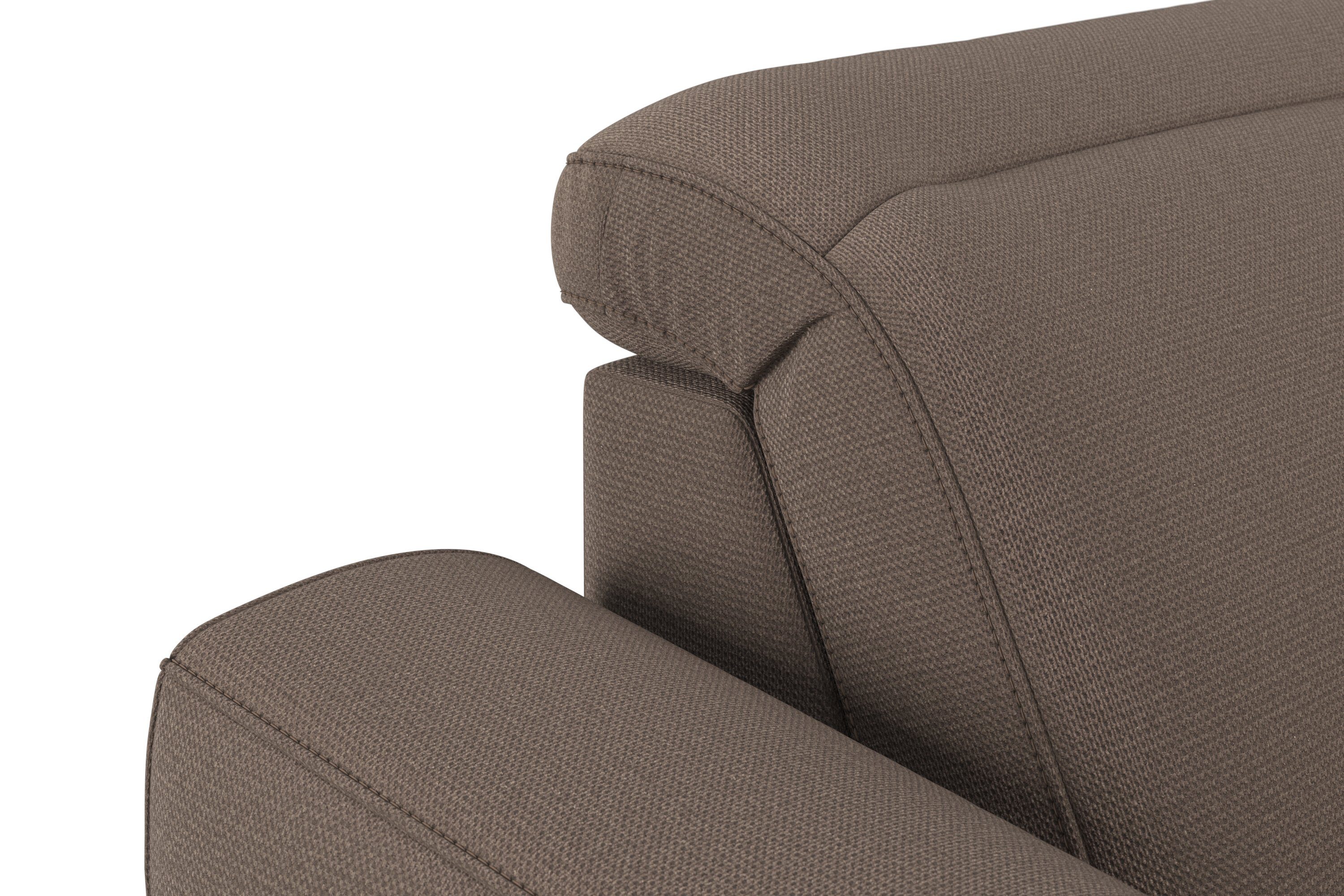 sit&more Zithoek Dundee U-vorm met binnenvering en massief houten poten, naar keuze met verstelbare hoofdsteun