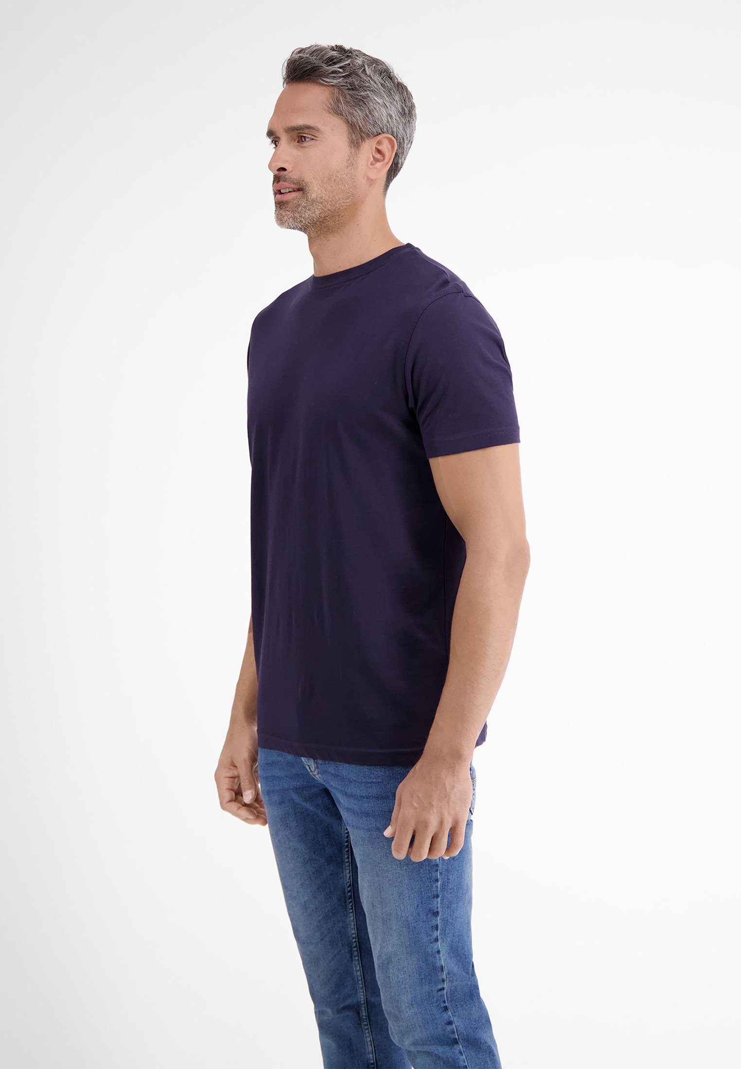 Lerros T-shirt LERROS dubbelpack T-shirt ronde hals in premium katoenkwaliteit