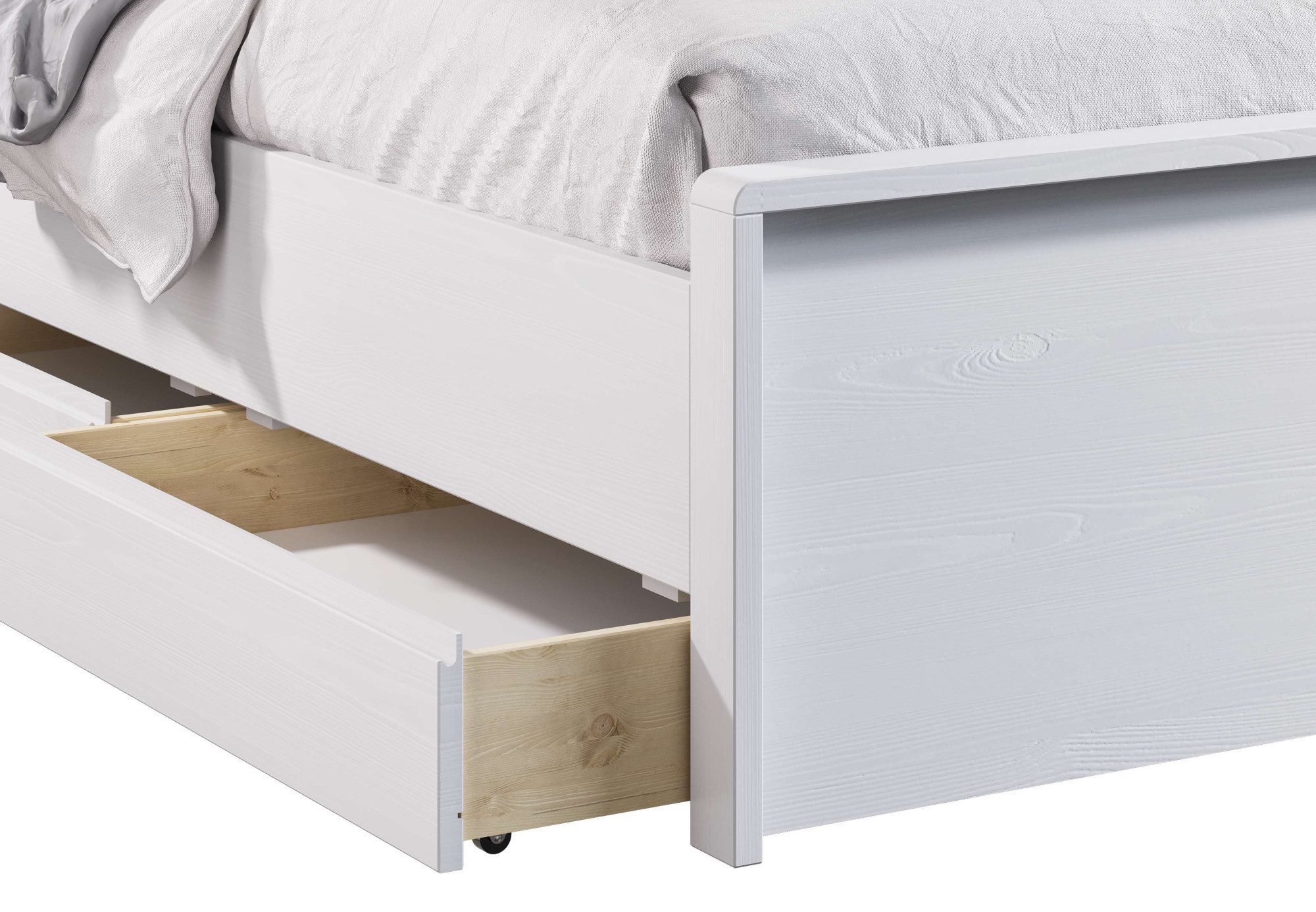 Home affaire Bedlade Luven van massief grenen, 2 stuks, passen perfect onder het bed luven (2 stuks)