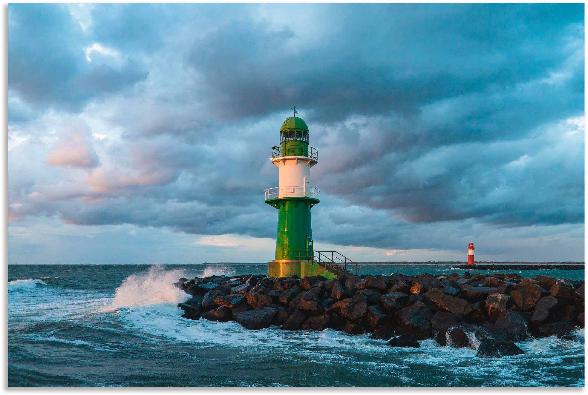 Artland Artprint Pier in Warnemünde III in vele afmetingen & productsoorten - artprint van aluminium / artprint voor buiten, artprint op linnen, poster, muursticker / wandfolie ook