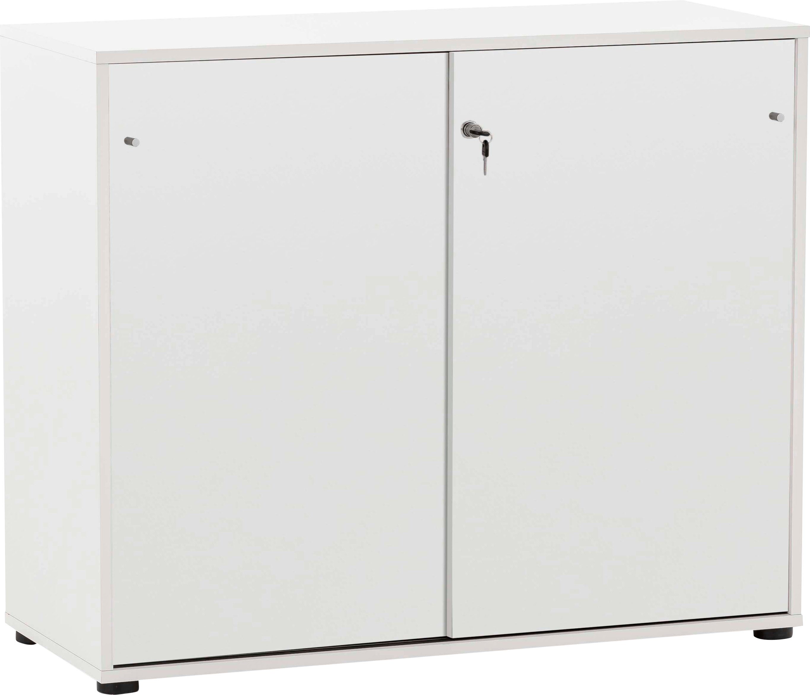 Schildmeyer Archiefkast Serie 400 Breedte 100 cm bijzetkastjes wit