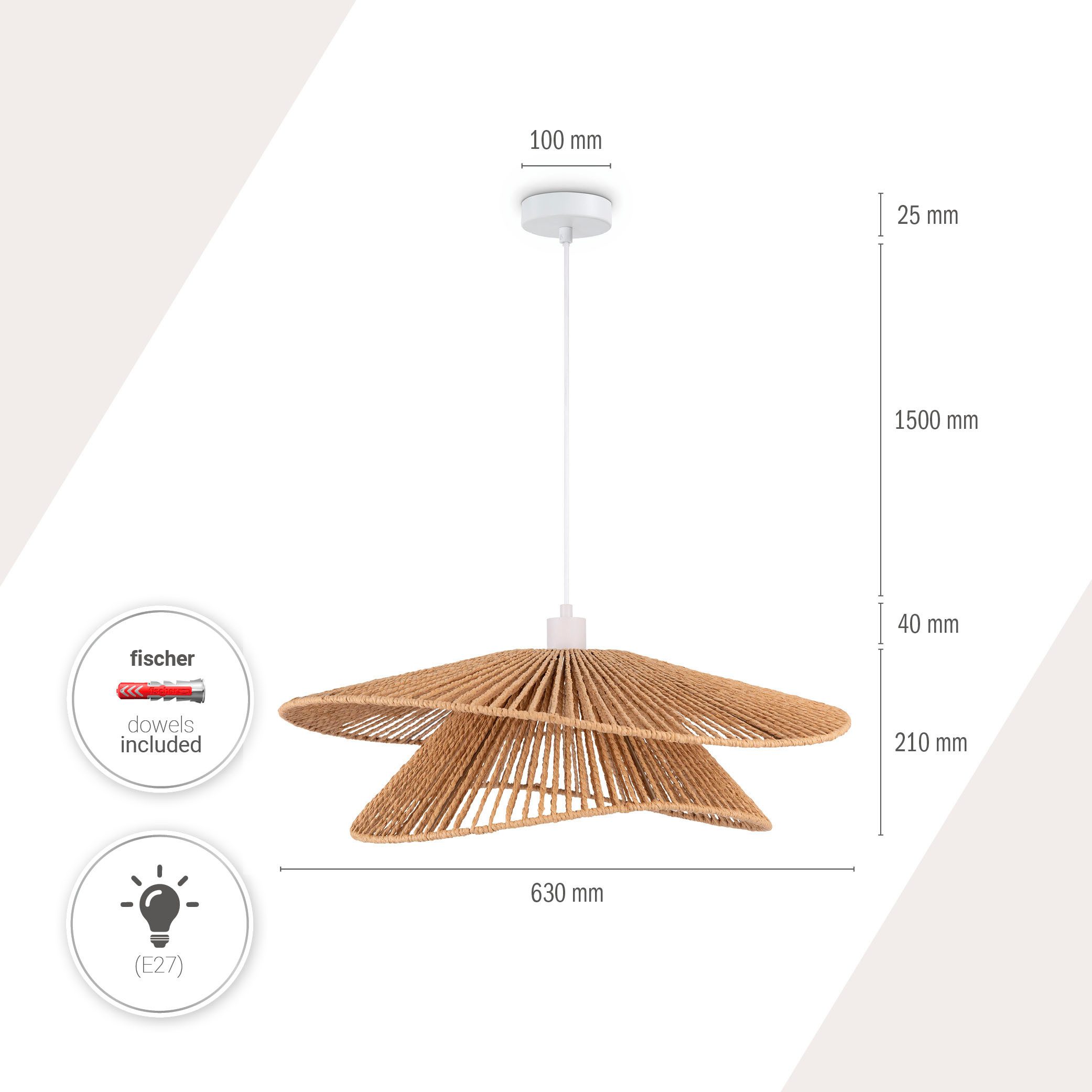 Paco Home Hanglamp HUGO PD1