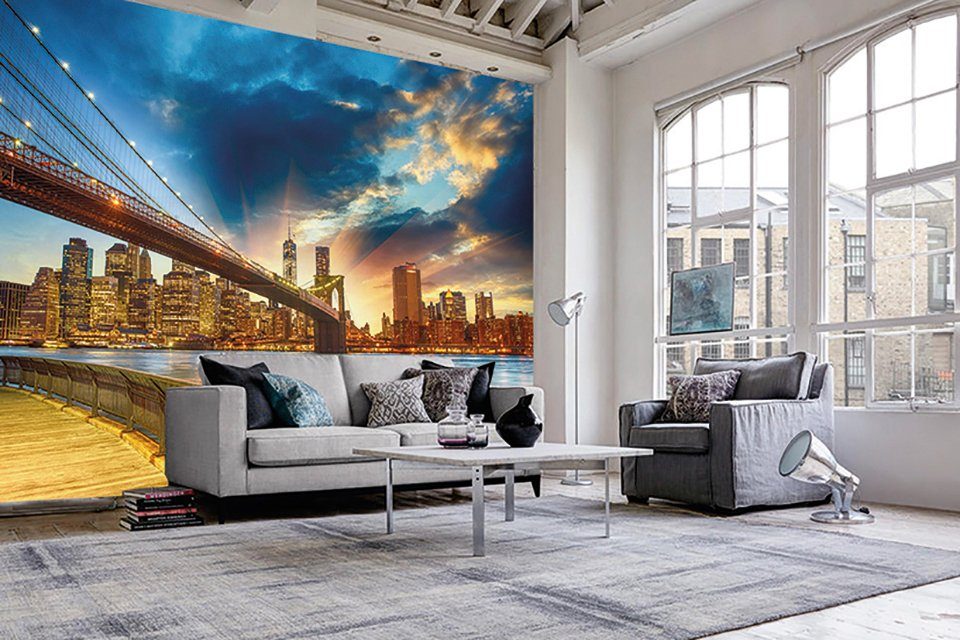 Papermoon Fotobehang Manhattan Sunset