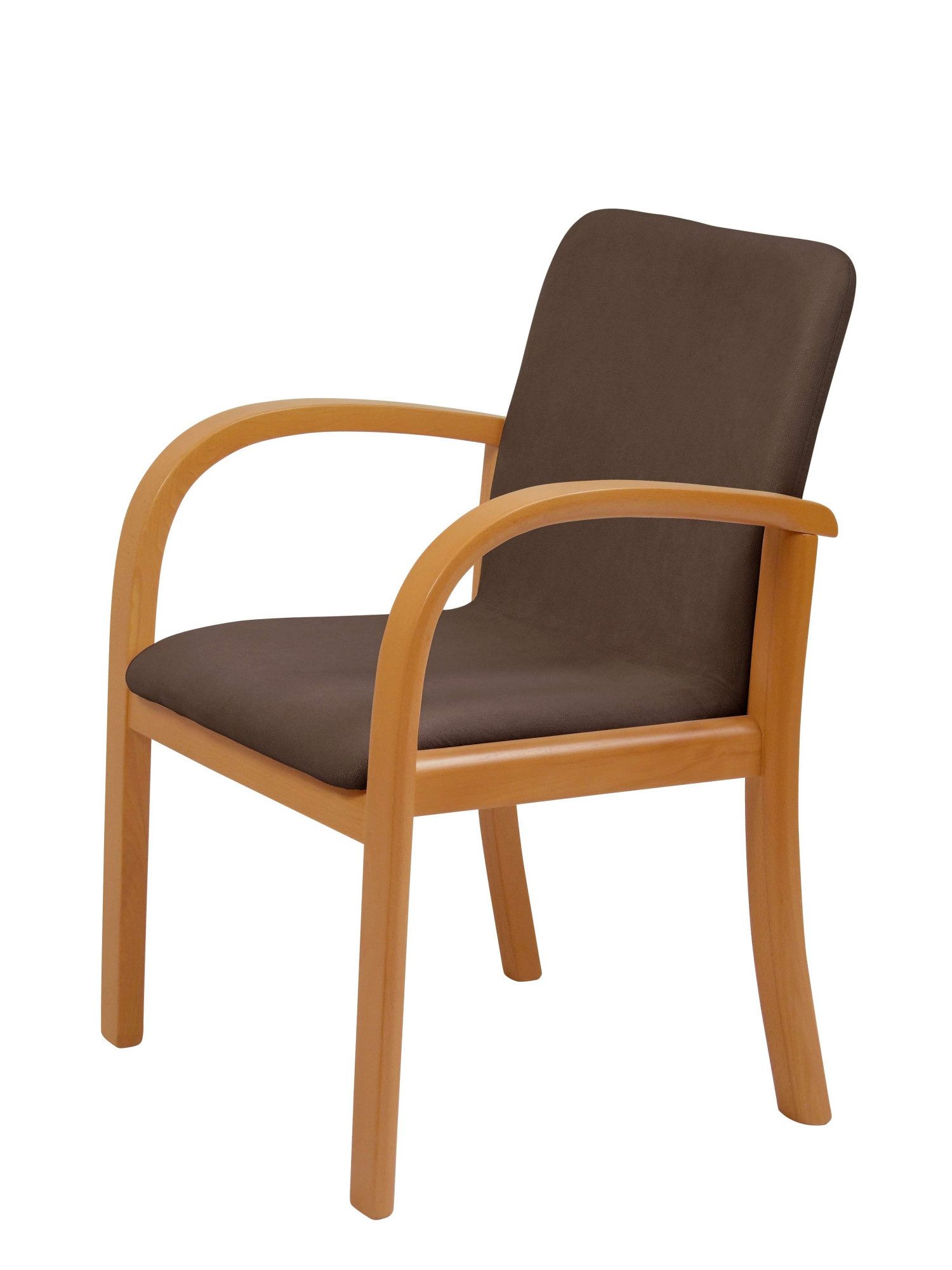 Home affaire Eetkamerstoel LINA707 Extra-comfort, vlekbestendig weefsel, massief hout (1 stuk)