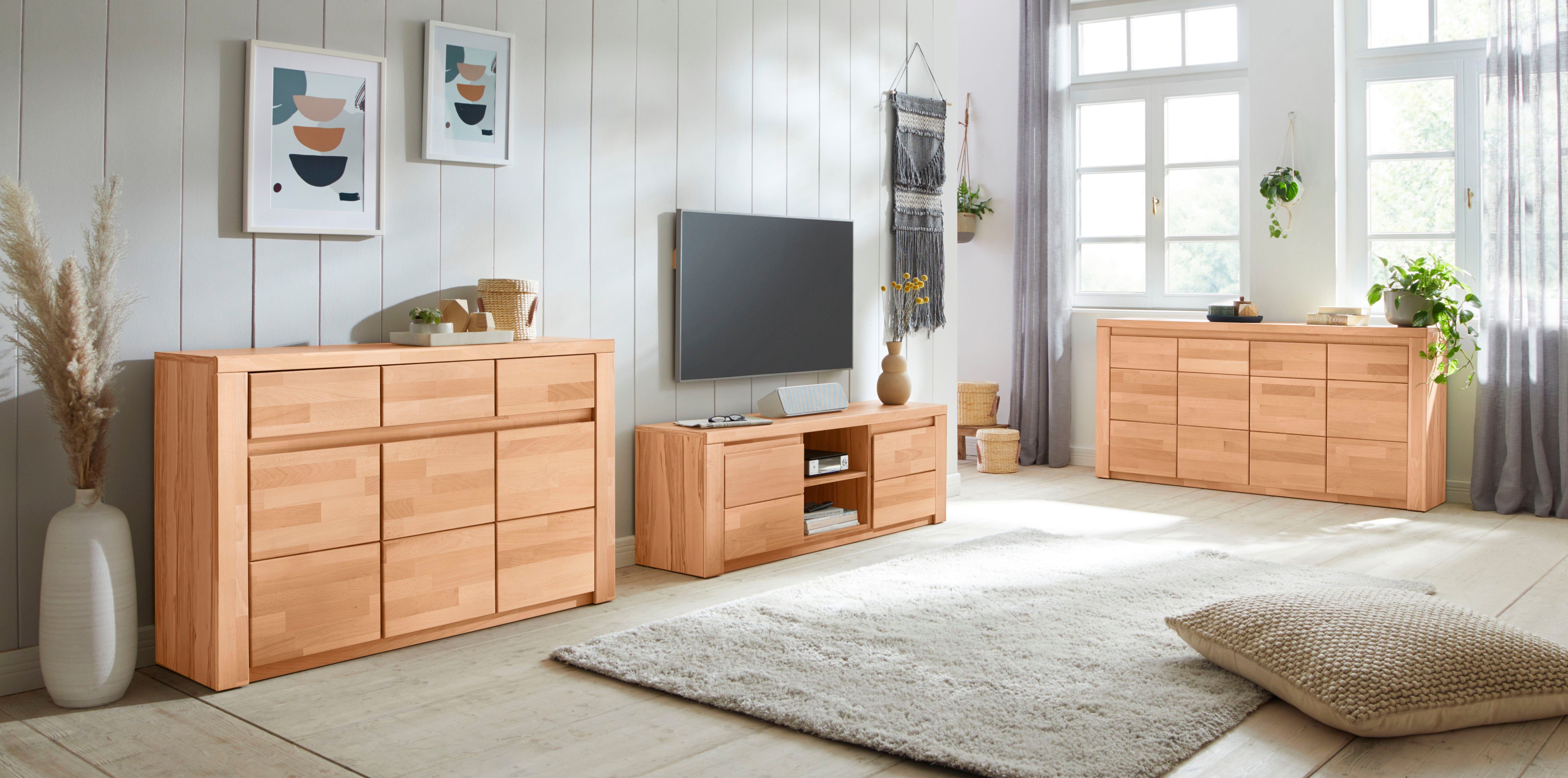 Home affaire Tv-meubel Burani greeploze optiek