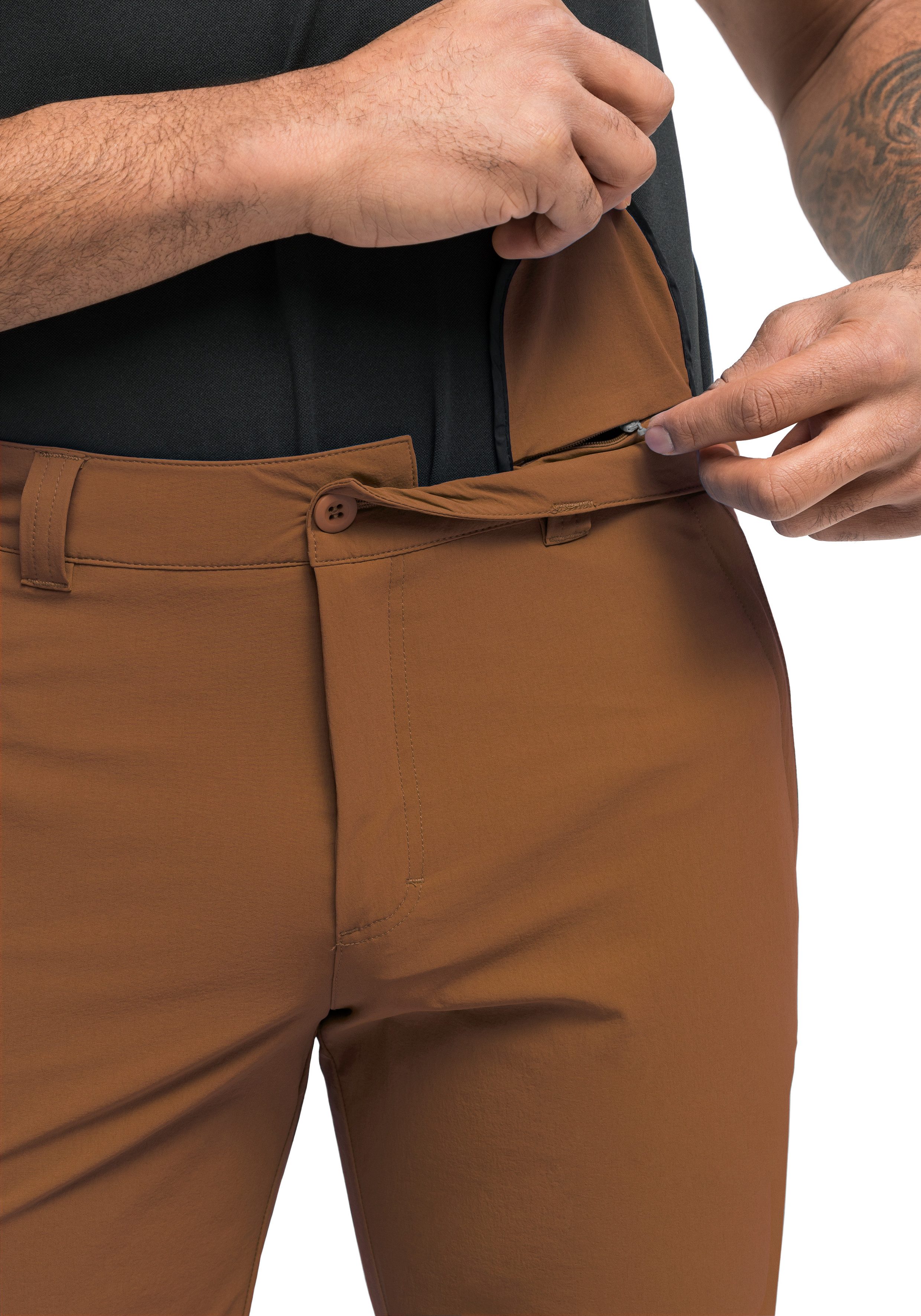 Maier Sports Functionele short Huang Heren shorts, korte outdoor-broek, bermuda met 4 zakken, regular fit