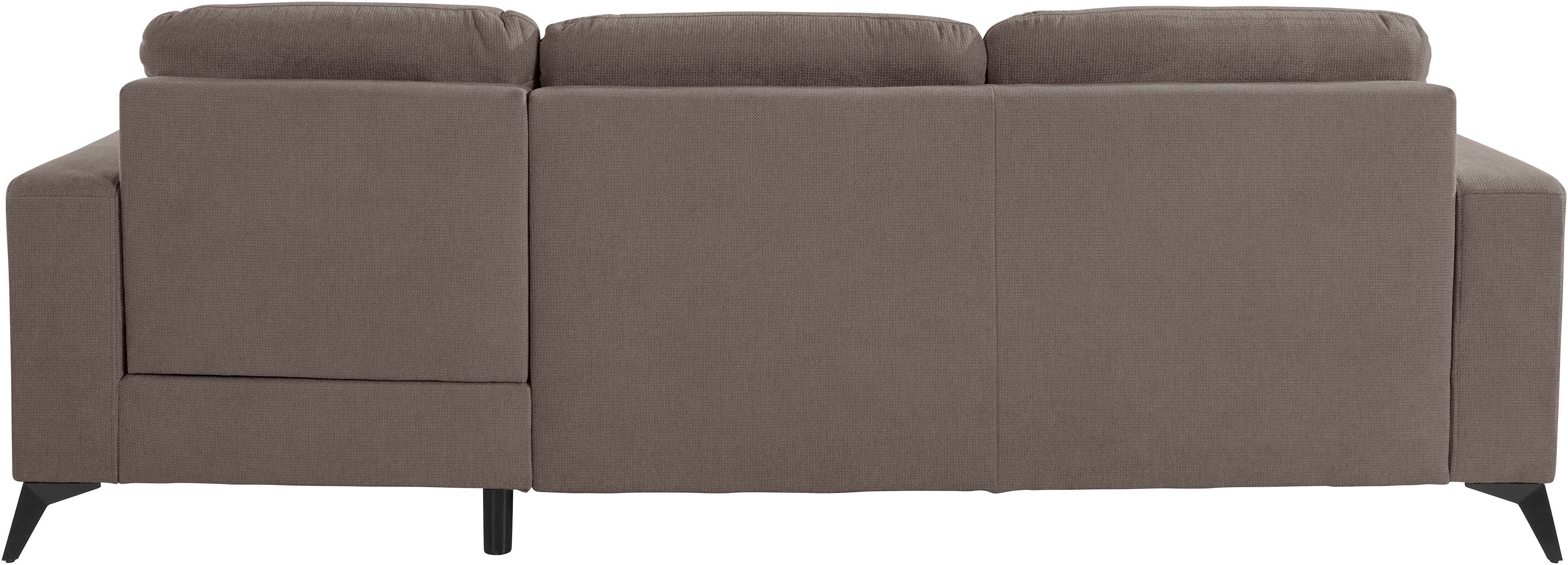 Places of Style Hoekbank Lolland L-vorm Naar keuze met slaapfunctie en bedkist, binnenvering