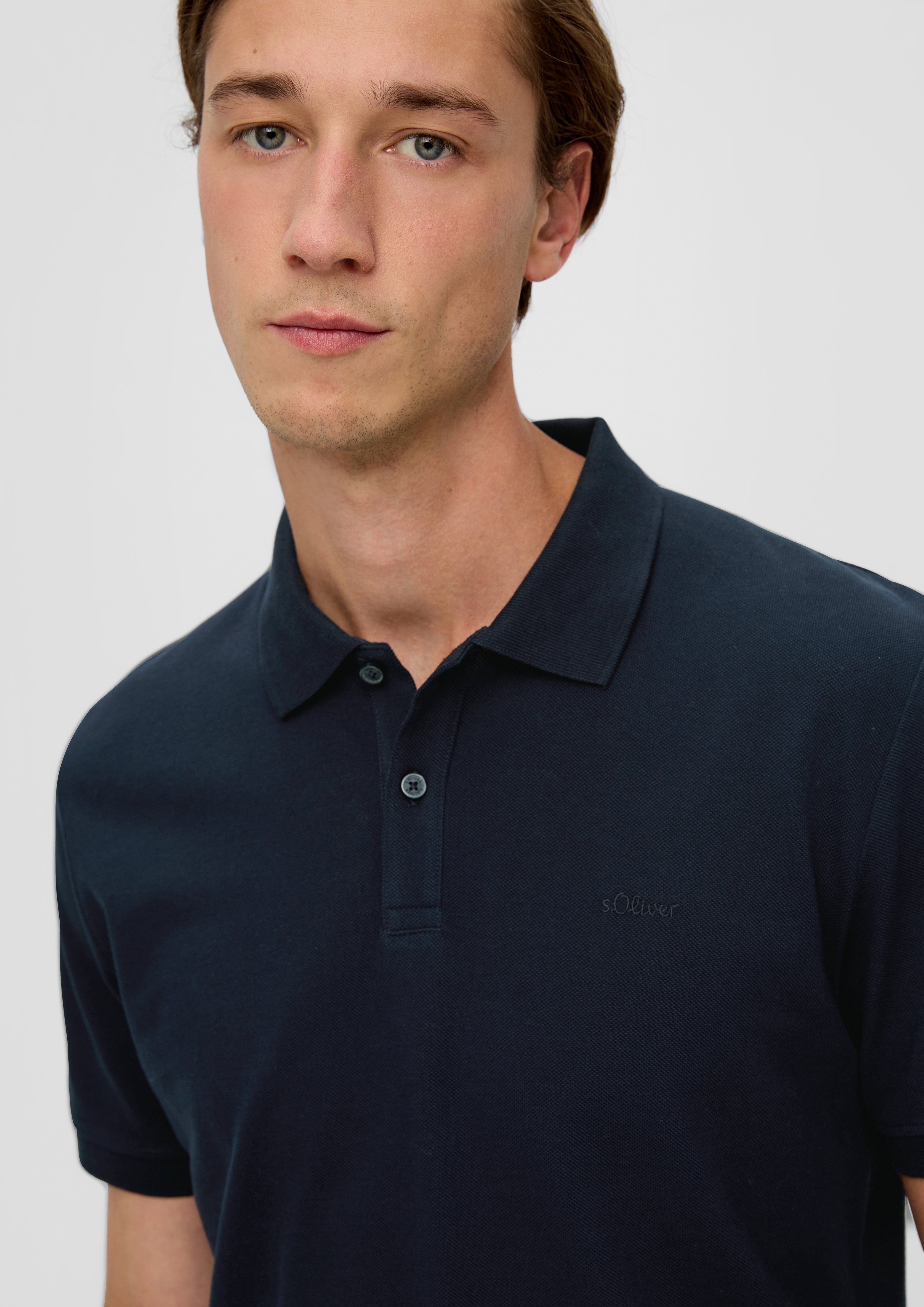 s.Oliver Poloshirt met geborduurd logo