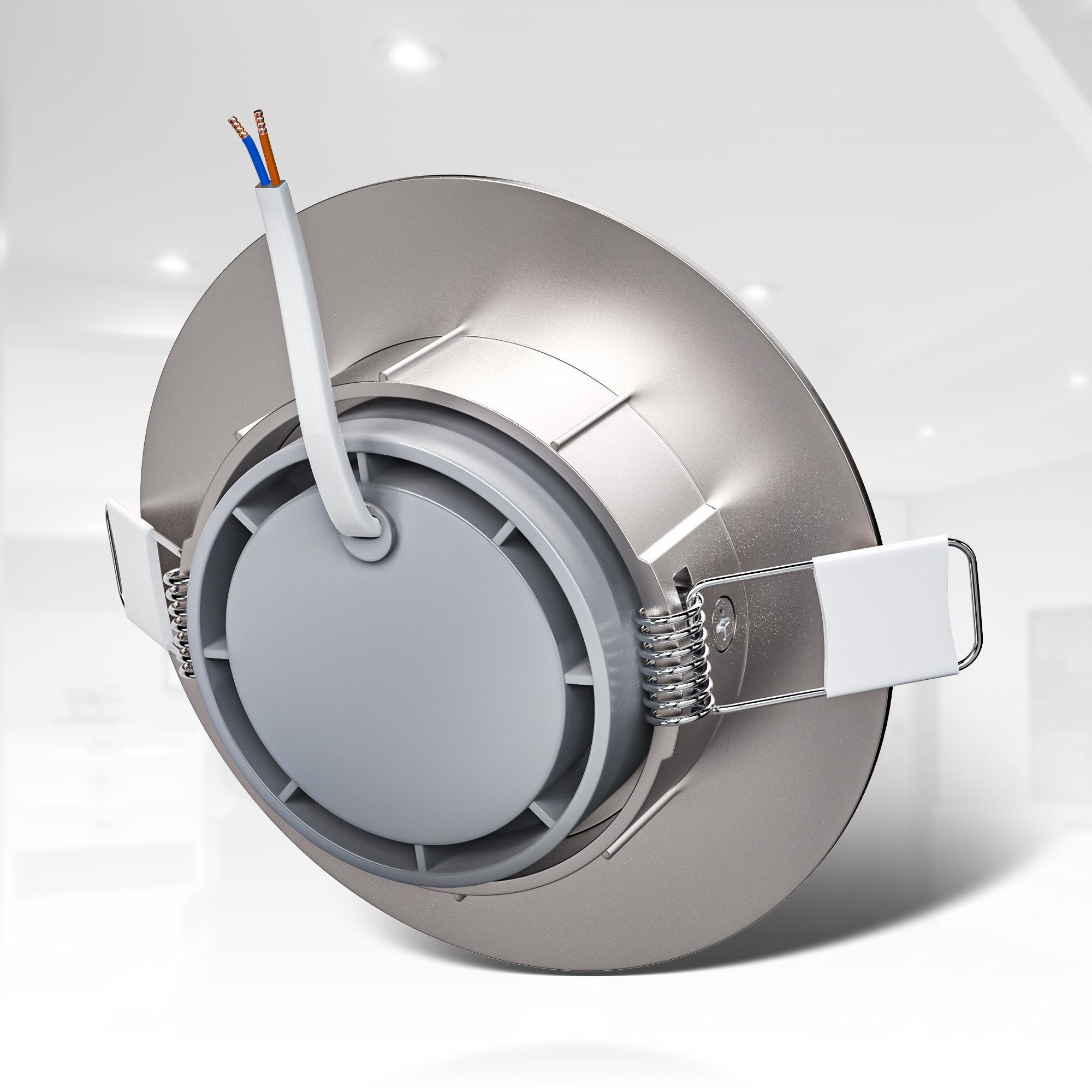 B.K.Licht Ledinbouwlamp 6-delige set inbouwspots, dimbaar, draaibaar, LED inbouwspots (5 stuks)