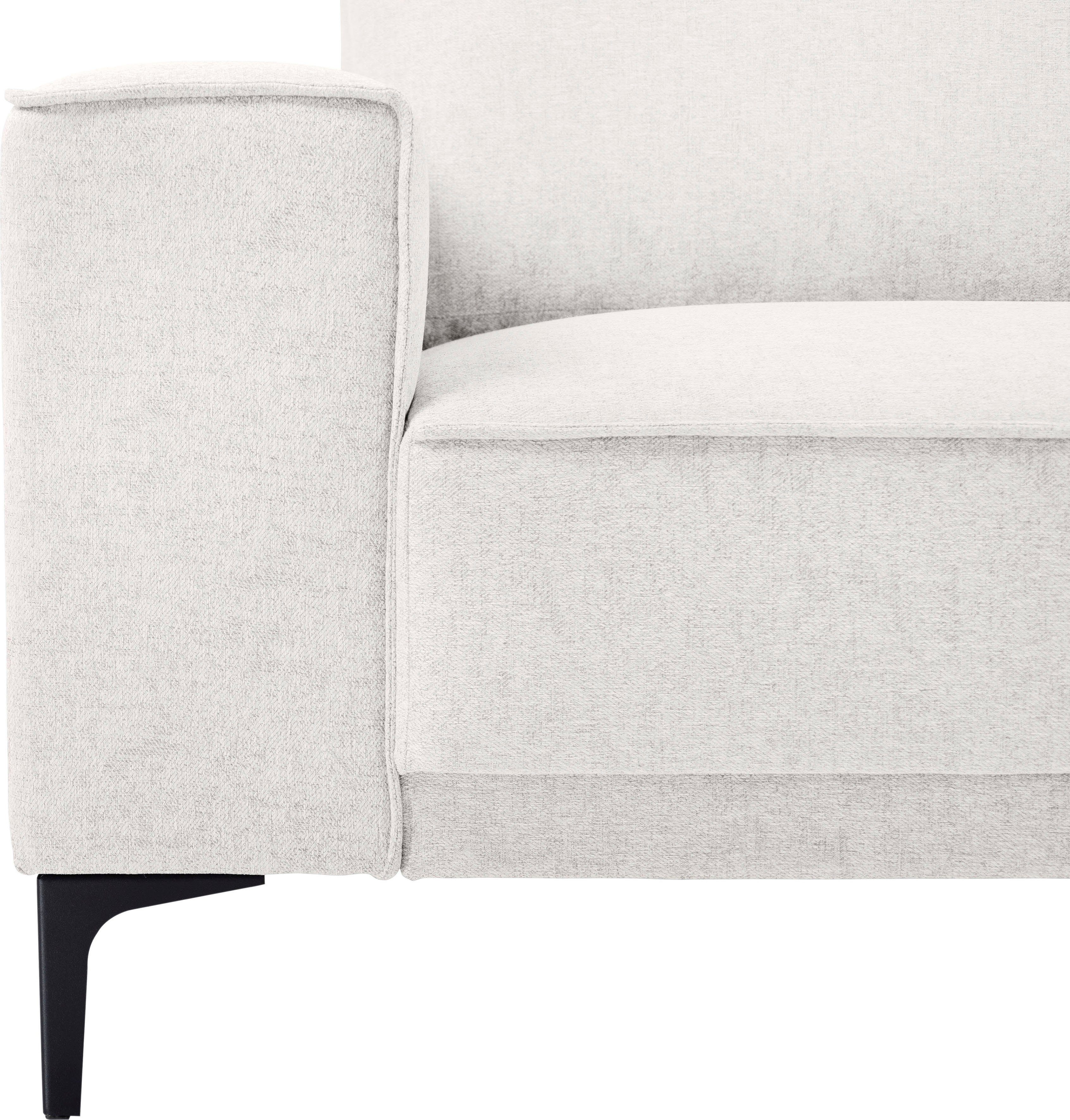 Places of Style Hoekbank Oland, structuur, platweefsel, luxe microvezel, bouclé