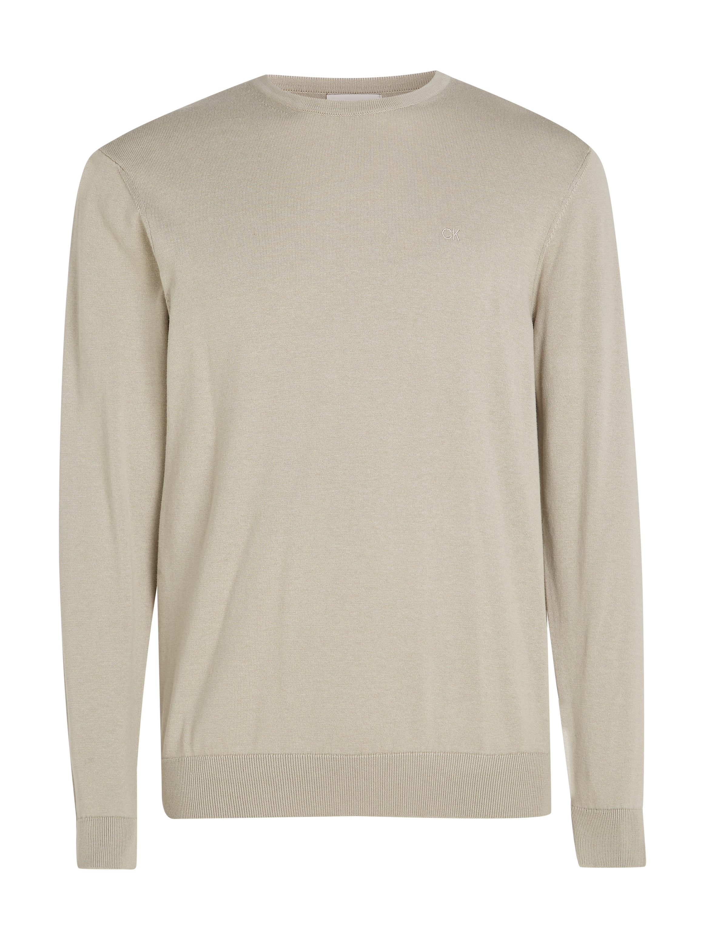 Calvin Klein Trui met ronde hals COTTON SILK BLEND CN SWEATER