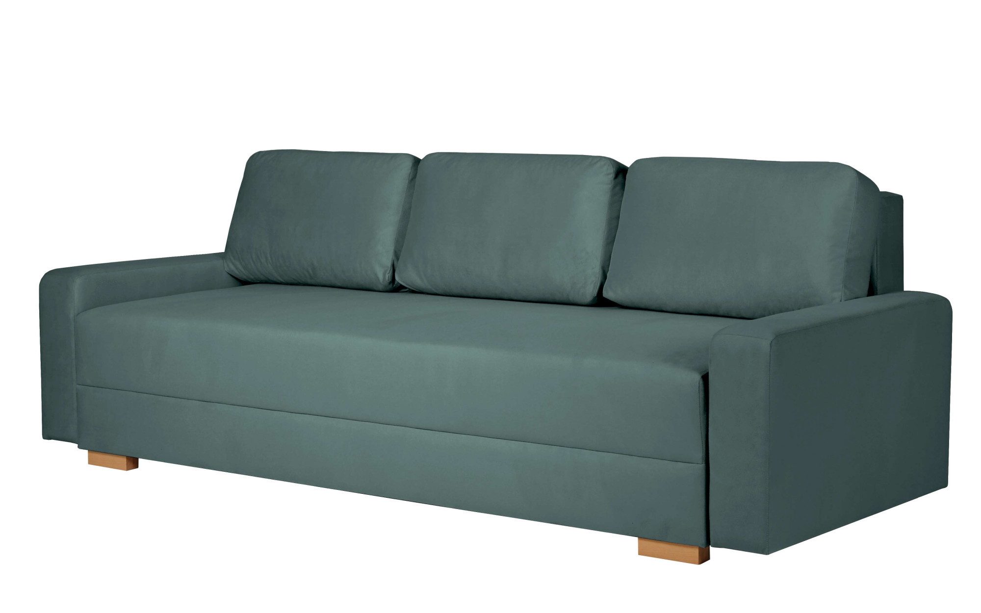 INOSIGN 3-zitsbank SHERIDIAN slaapbank met bedlade, in fijncord en velvet met golvende ondervering, moderne bekleding, b/h/d 225/94/80