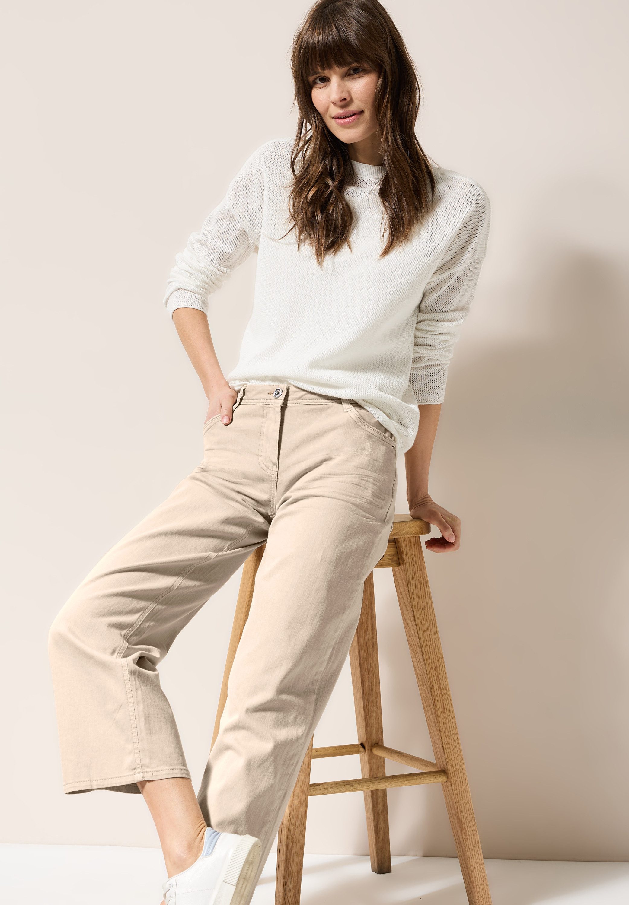 Cecil Wijde jeans Style Neele in five-pocketsstijl