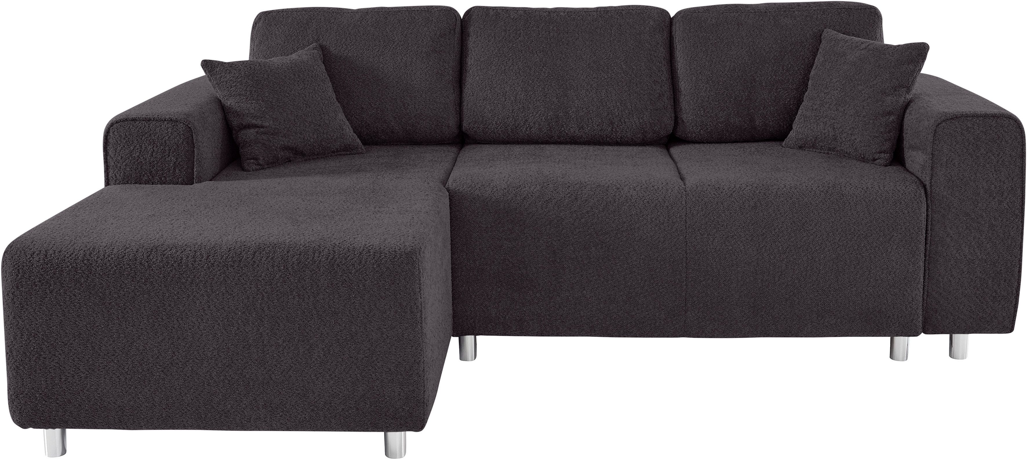 Guido Maria Kretschmer Home&Living Hoekbank Györ L-vorm, optioneel met bedfunctie en bedlade inclusief 2 sierkussens