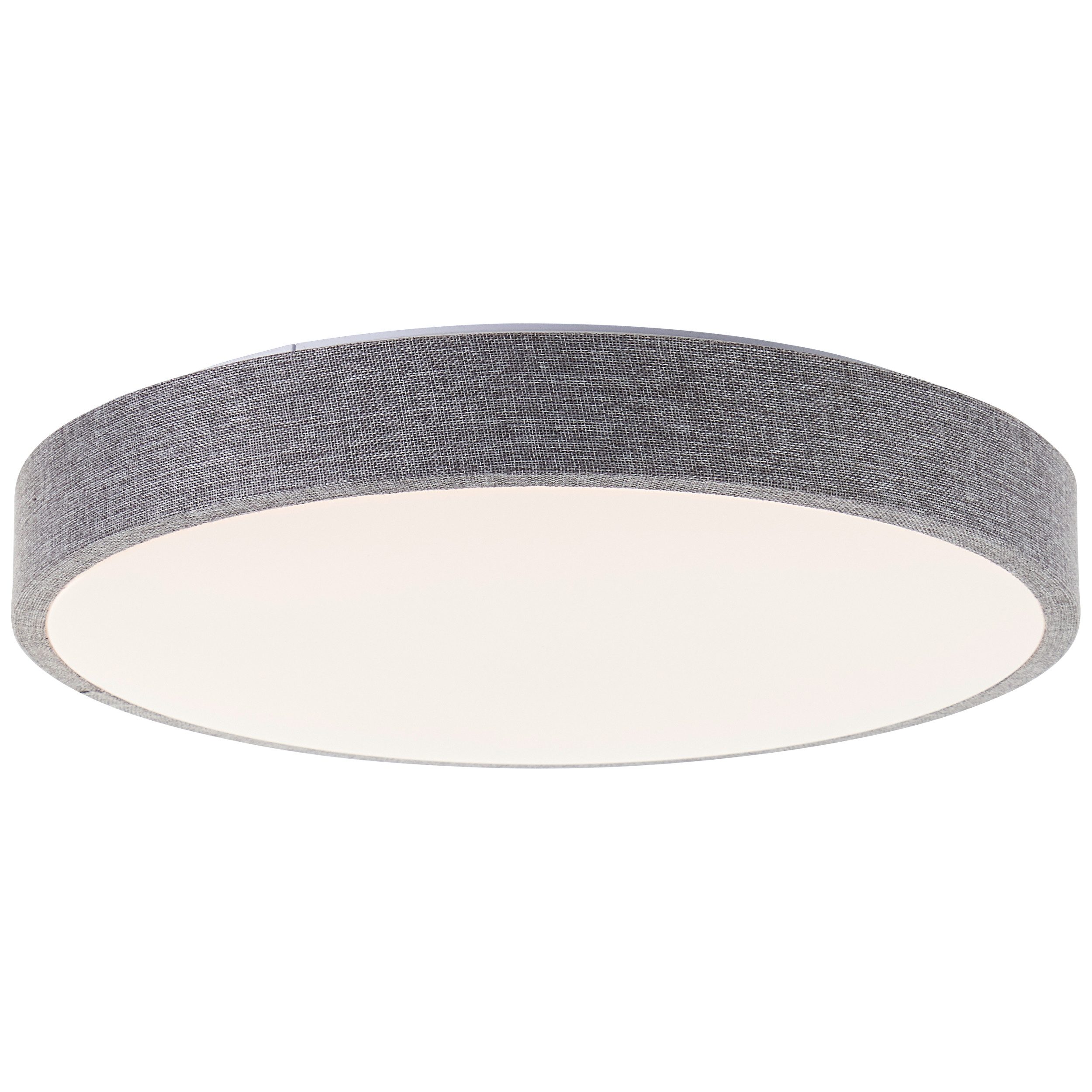 Brilliant Leuchten Led-plafondlamp Filiz Textiel, Ø 39 cm, 24 W, 2400 lm, 3000 K, 3-standen dimbaar (1 stuk)