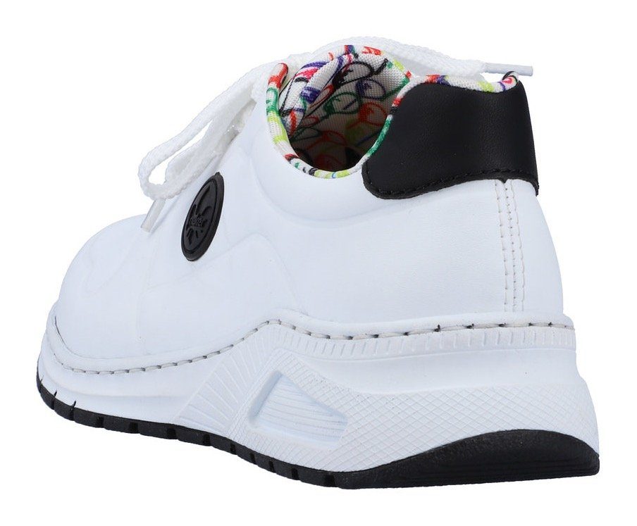 Rieker Sneakers met memosoft-binnenzool, vrijetijdsschoen, lage schoen, veterschoen