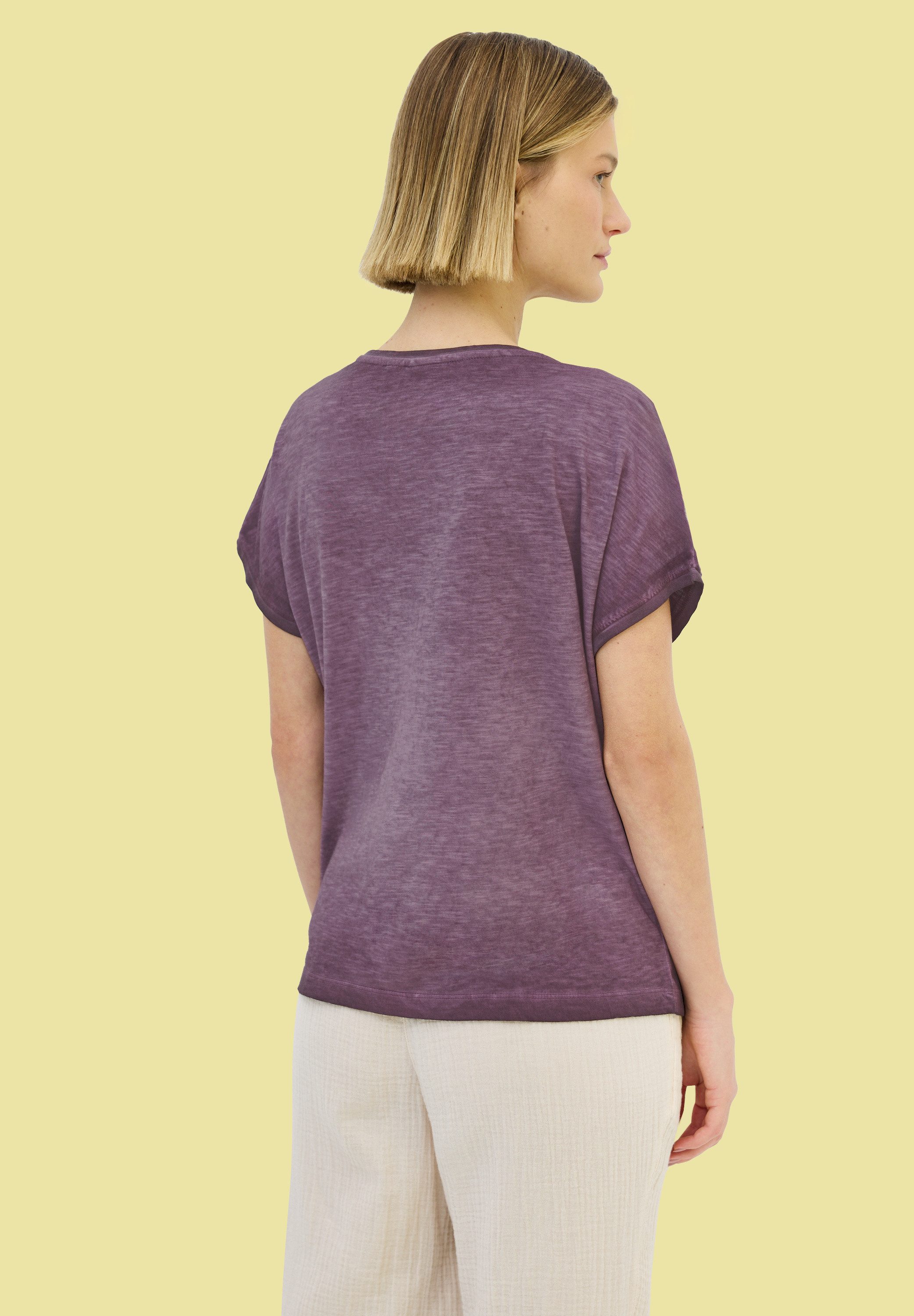 Cecil T-shirt met knoopdetail