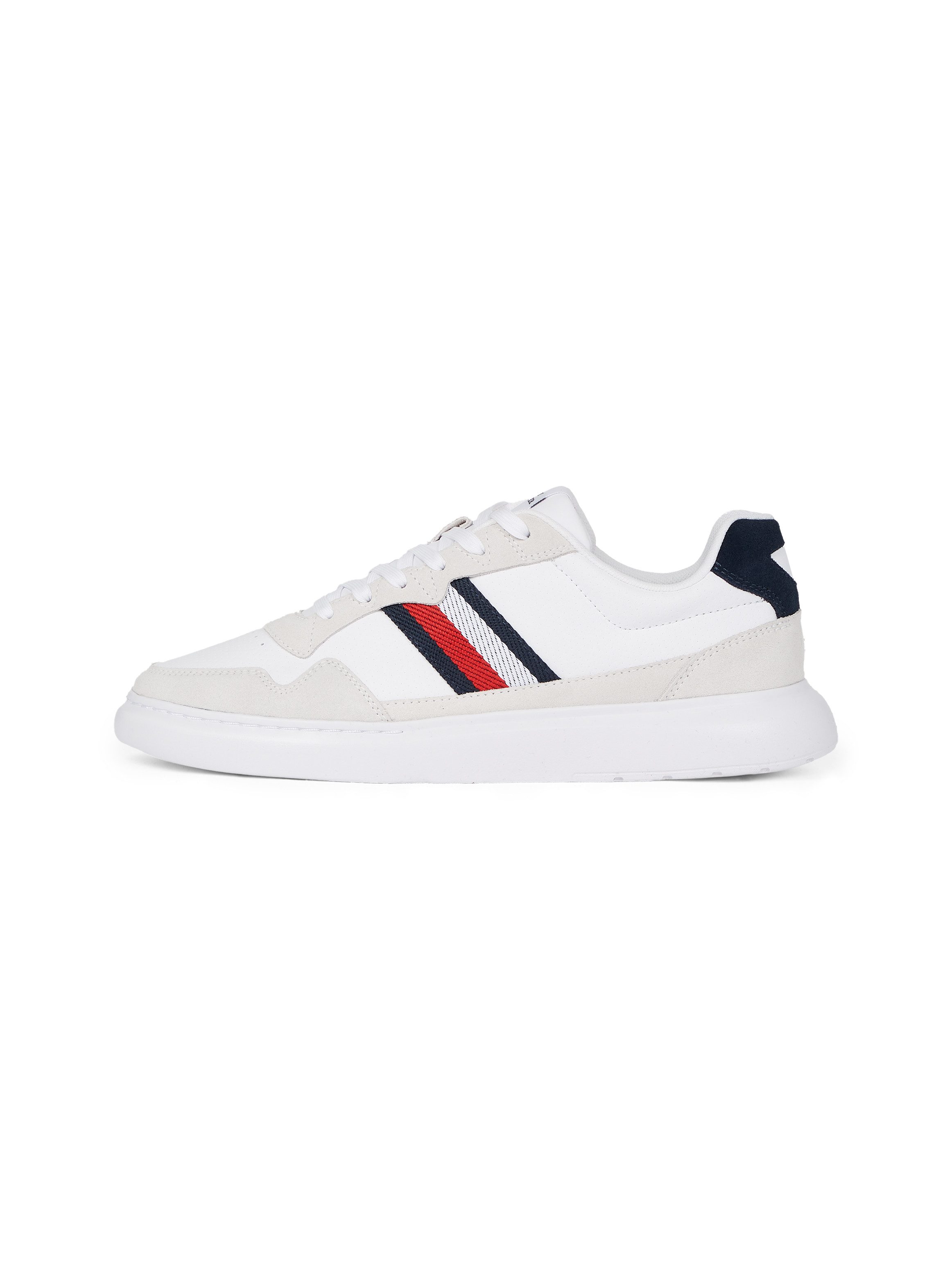 Tommy Hilfiger Sneakers met sleehak LIGHT CUPSOLE LTH MIX STRIPES , vrijetijdsschoen, lage schoen,...