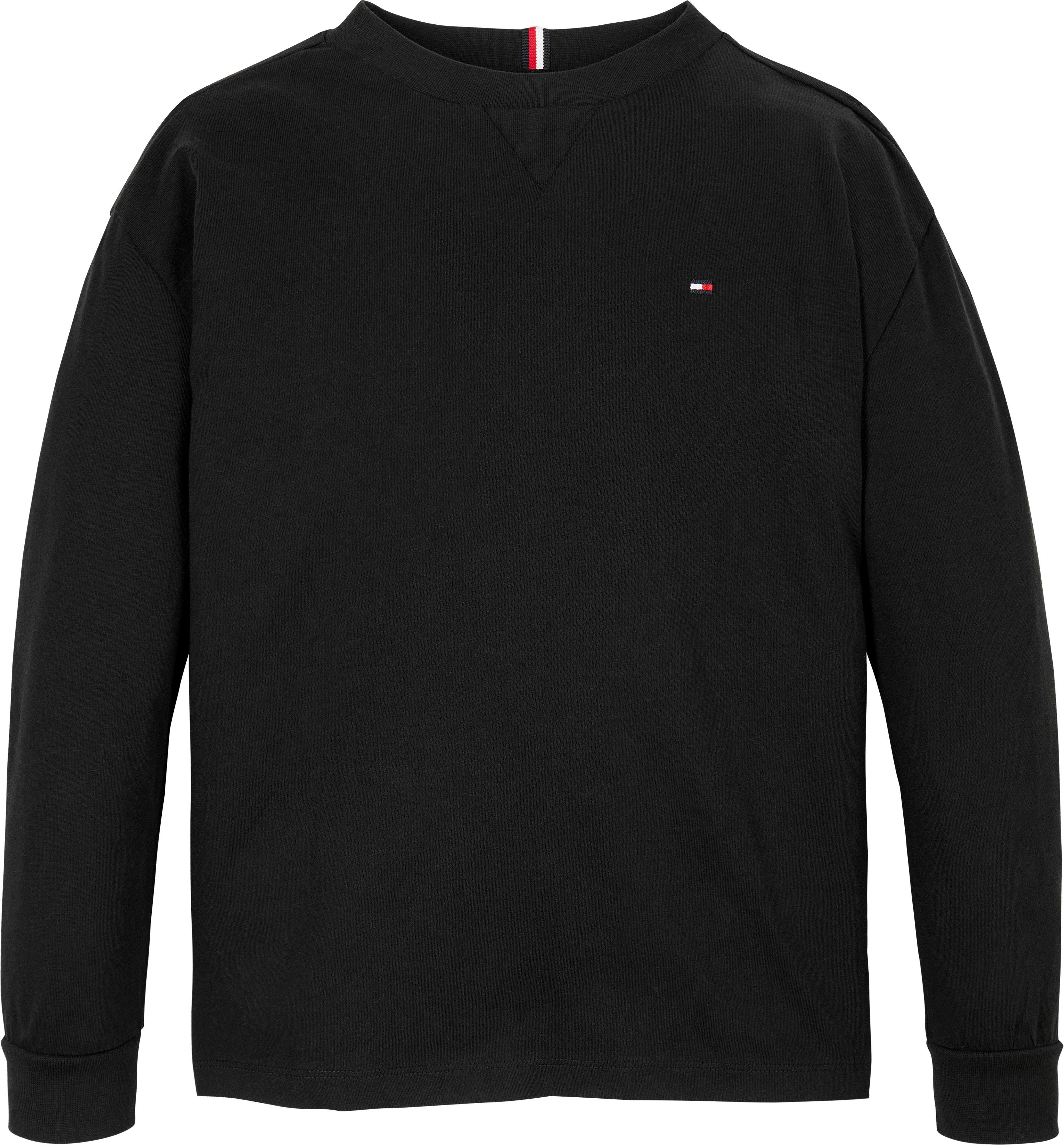 Tommy Hilfiger Shirt met lange mouwen ESSENTIAL TEE LS met geborduurd logo