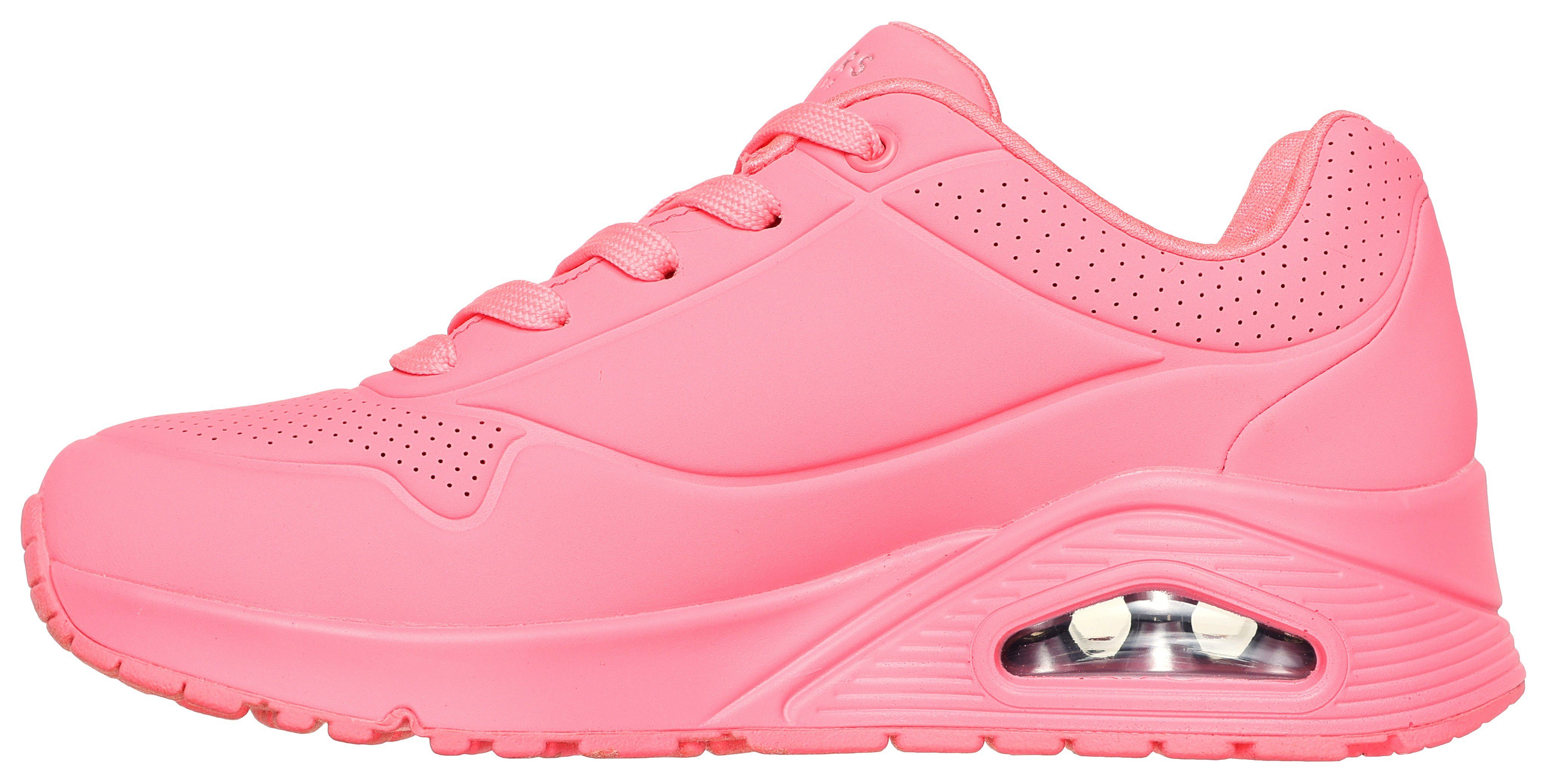 Skechers Sneakers met sleehak Uno - Stand on Air , Vrijetijdsschoen, lage schoen, veterschoen met fijne perforatie