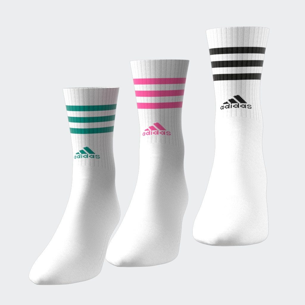 adidas Performance Functionele sokken 3-STRIPES CUSHIONED CREW SOKKEN, 3 PAAR (3 paar)
