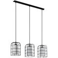 eglo hanglamp bittams zwart - l89 x 110 x 19 cm - excl. 3x e27 (elk max. 28w) - van staal - hanglamp - hanglamp - hanglamp - hanglamp - plafondlamp - lamp - eettafellamp - eettafel - keukenlamp (1 stuk) zwart