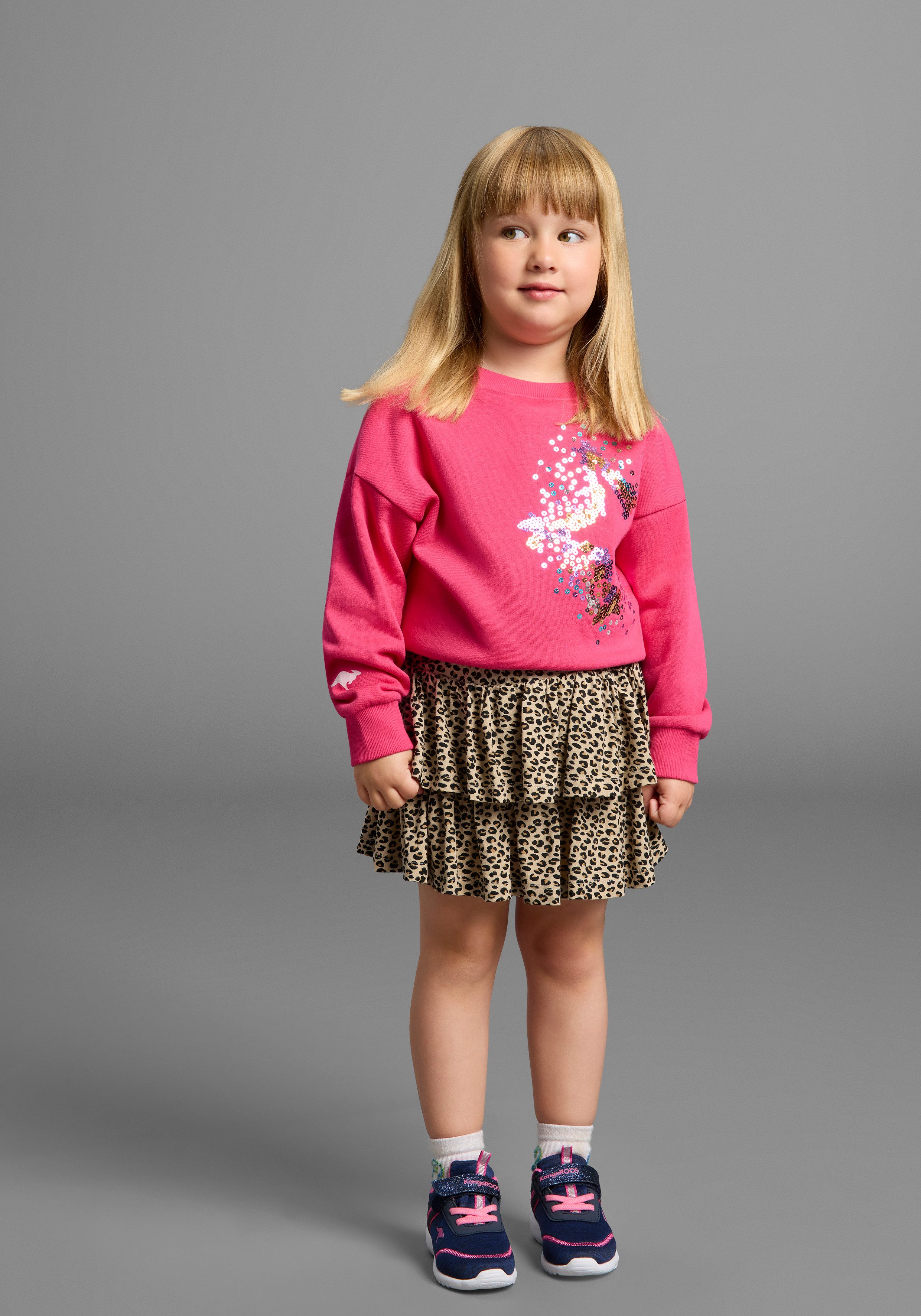 KangaROOS Sweatshirt Ster-applicatie voor kleine meisjes