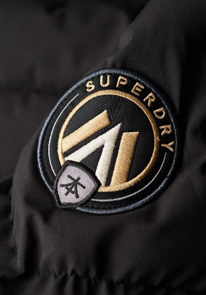 Superdry Gewatteerde jas FUJI NEPPEL HOOD MID LENGTH