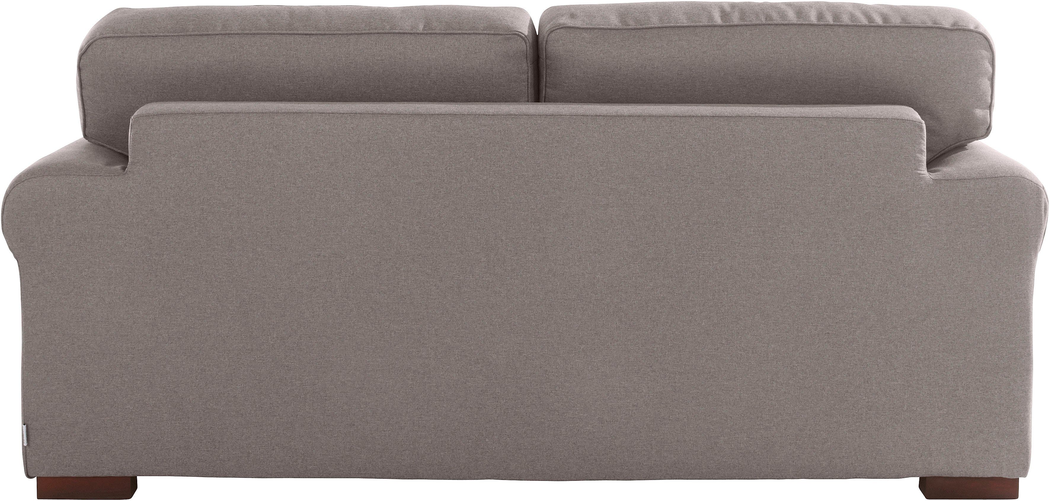 Home affaire 2-zitsbank Broughton zacht zitcomfort, incl. 2 sierkussens, opstaande naad