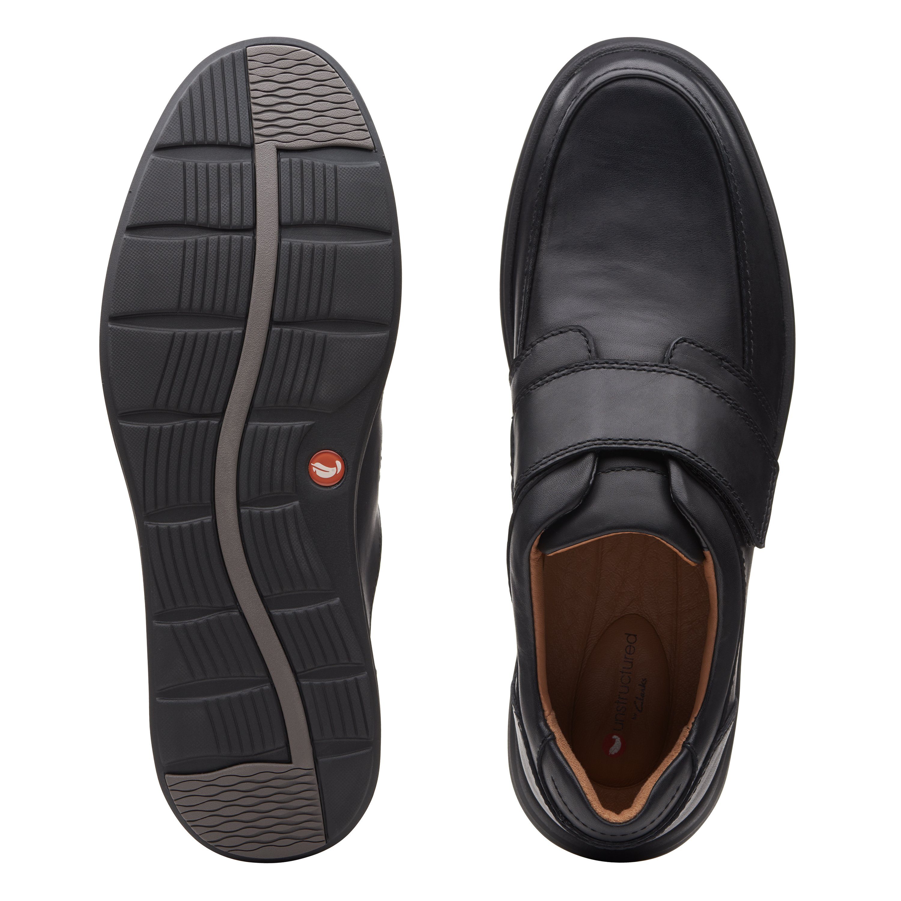 Clarks Klittenbandschoenen Un Abode Strap Comfortabele schoen, slipper, feestelijke schoen met uitneembaar voetbed