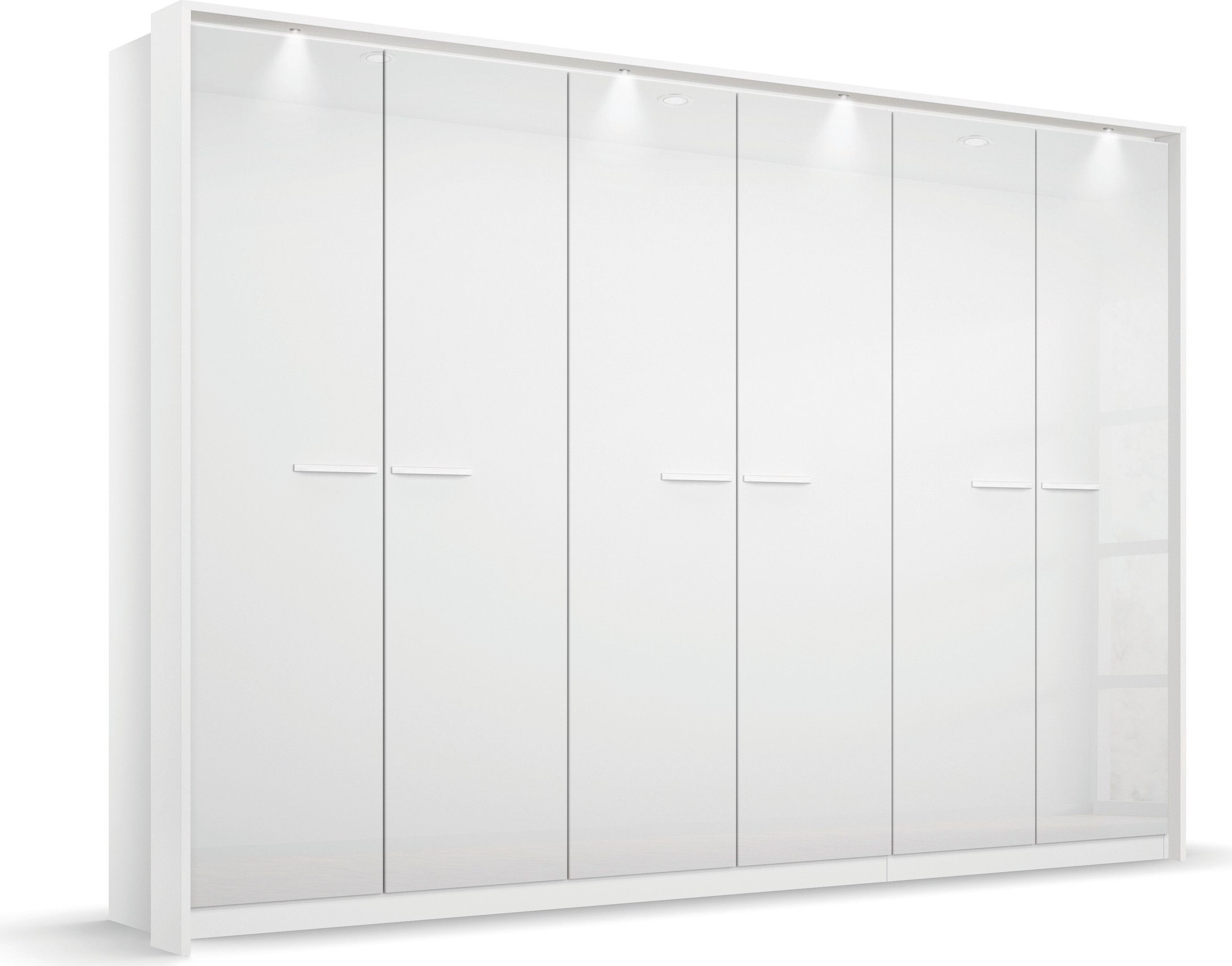 rauch Draaideurkast Oteli incl. passe-partout optioneel met verlichting kledingkasten maat 275 cm x 212 cm x 58 cm wit