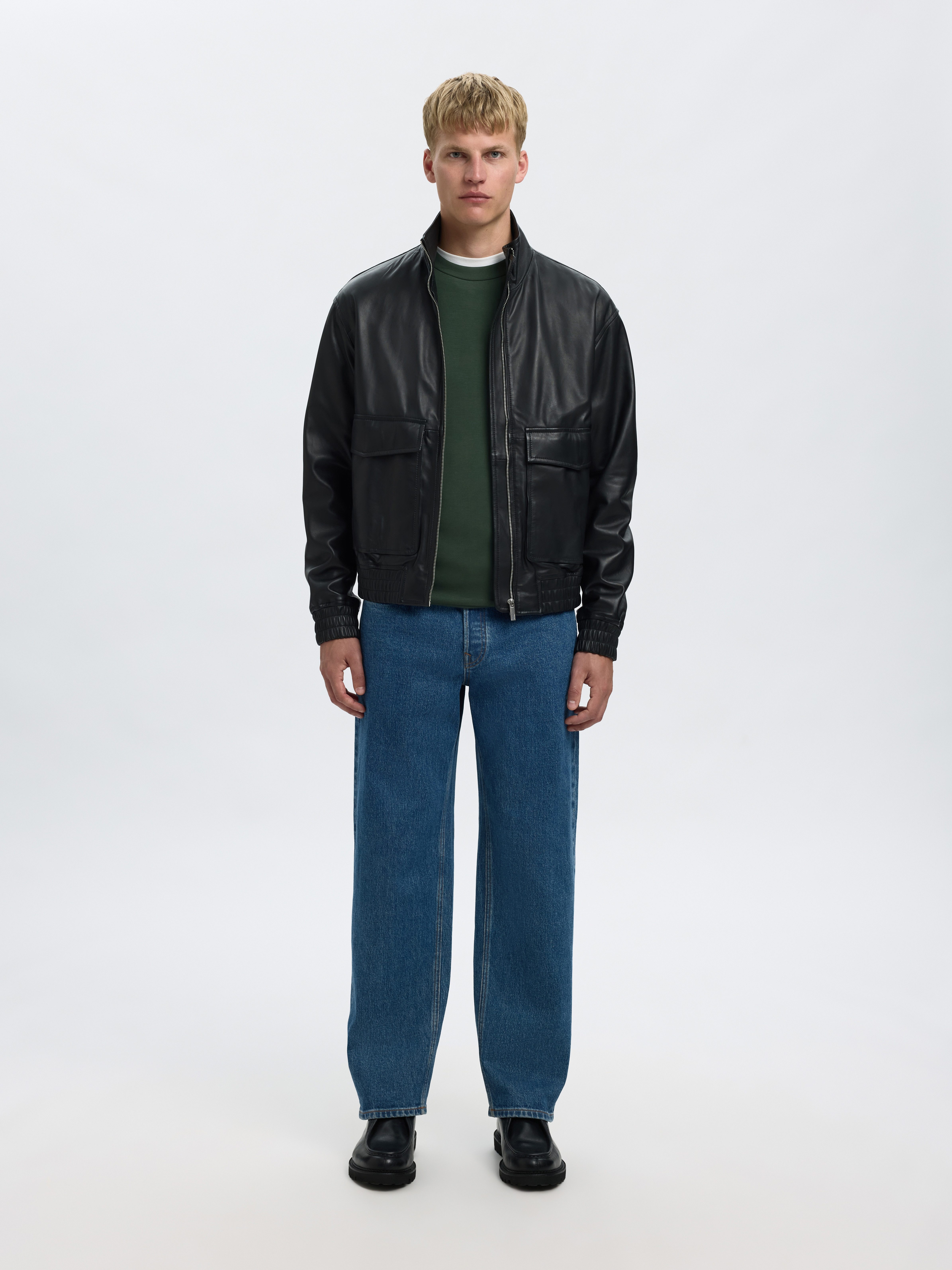 SELECTED HOMME Sweatshirt SLHEMANUEL SOFT CREW NECK SWEAT NOOS