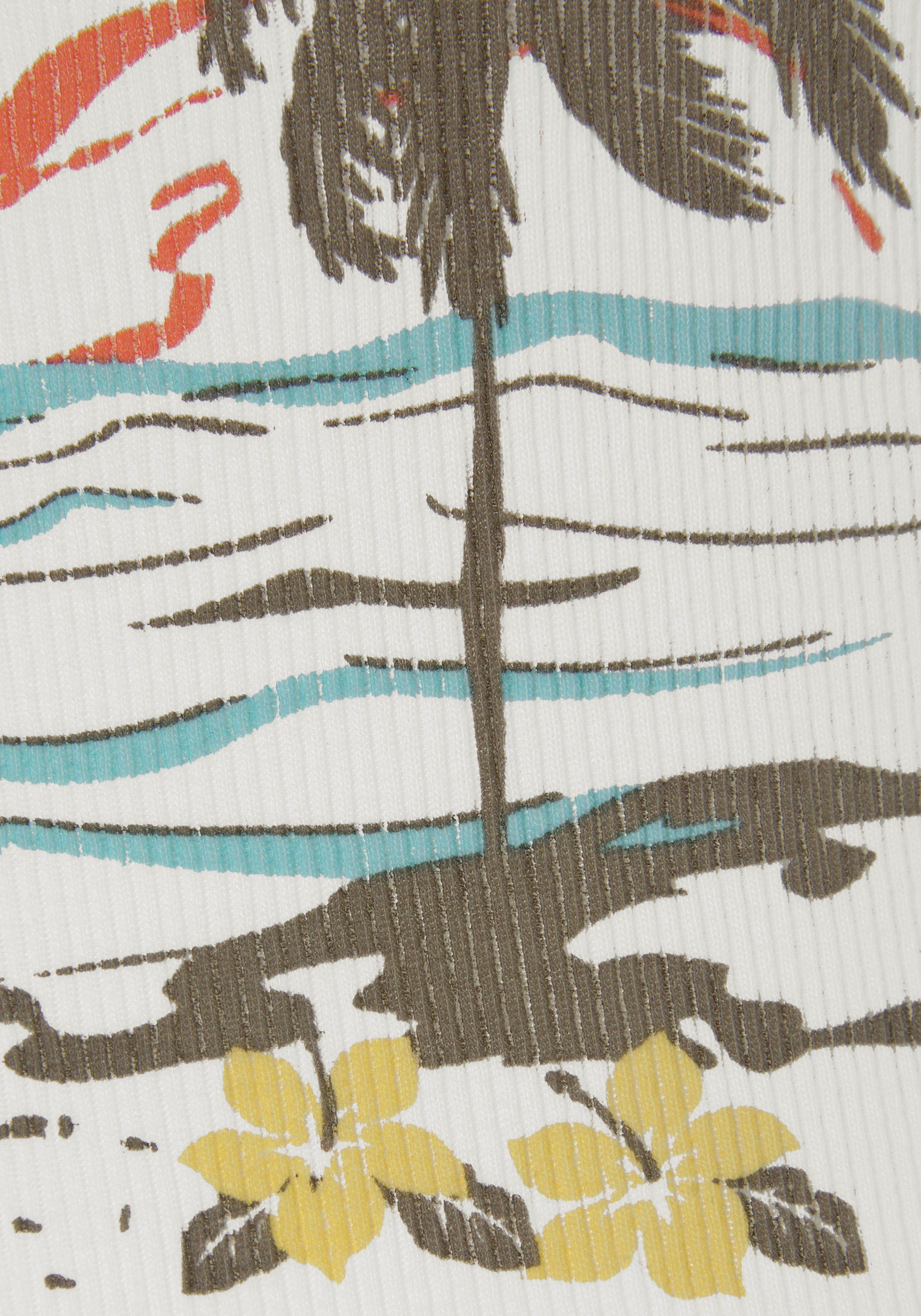 Beachtime Tanktop met tropische print (set, 2-delig)