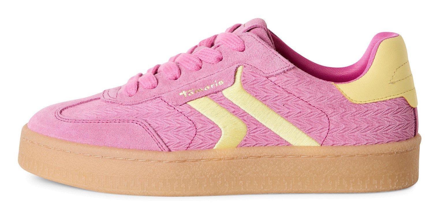 Tamaris Plateausneakers , vrijetijdsschoen, halfschoen, veterschoen met gepolsterde schacht
