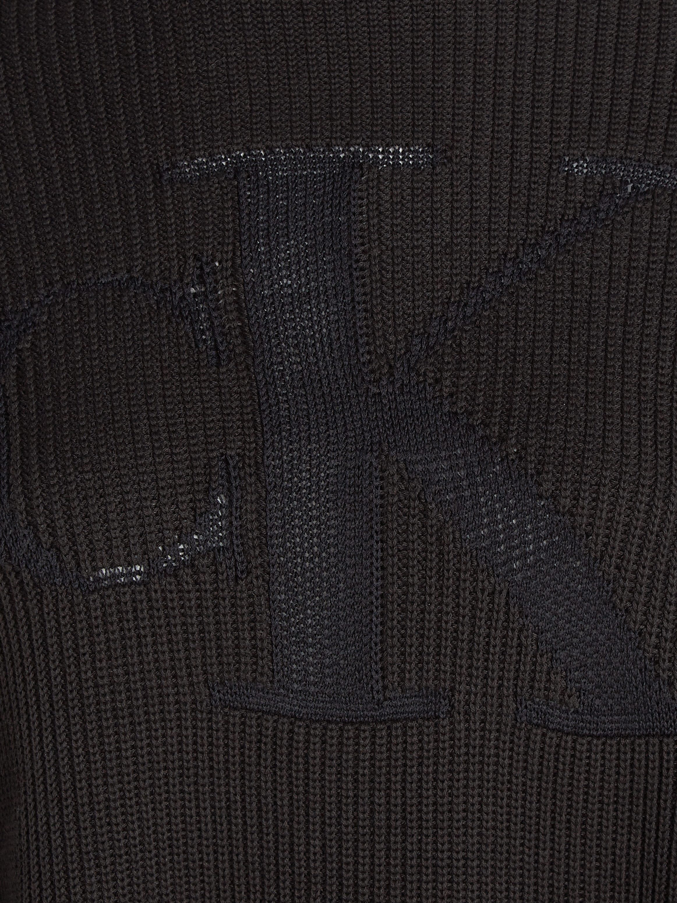 Calvin Klein Trui met staande kraag LOGO INTARSIA REGULAR SWEATER